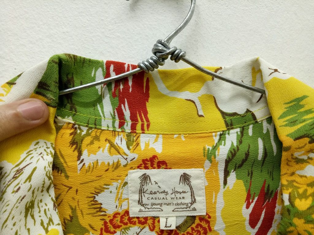 Vintage 🔥🔥🔥Rayon Hawaiian Beach Wood Button Up Shirts RARE Size US L / EU 52-54 / 3 - 5 Thumbnail