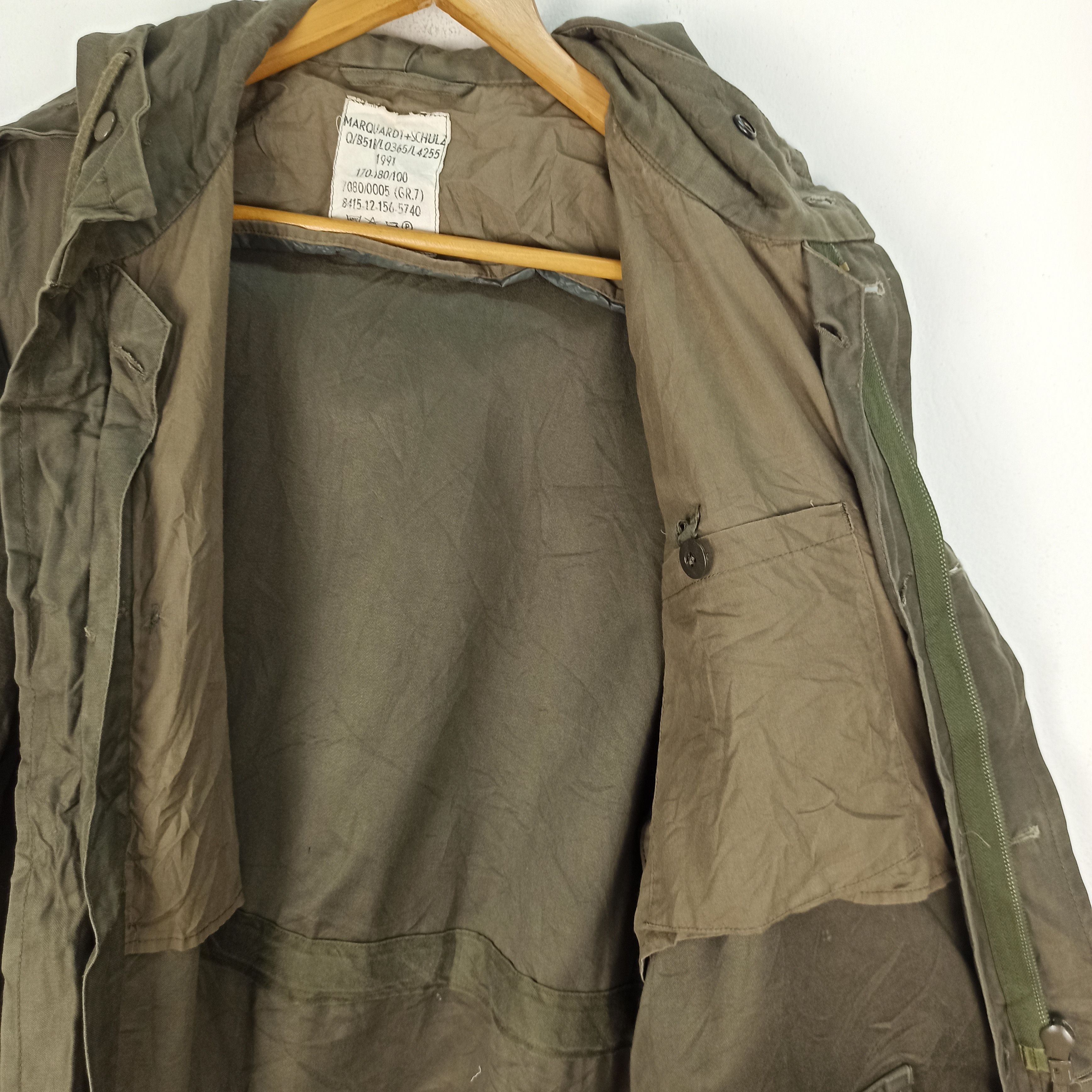 Vintage 🔥Rare🔥 91 Germany Military Army Parka Coat Hoodies Jacket Size US L / EU 52-54 / 3 - 9 Thumbnail