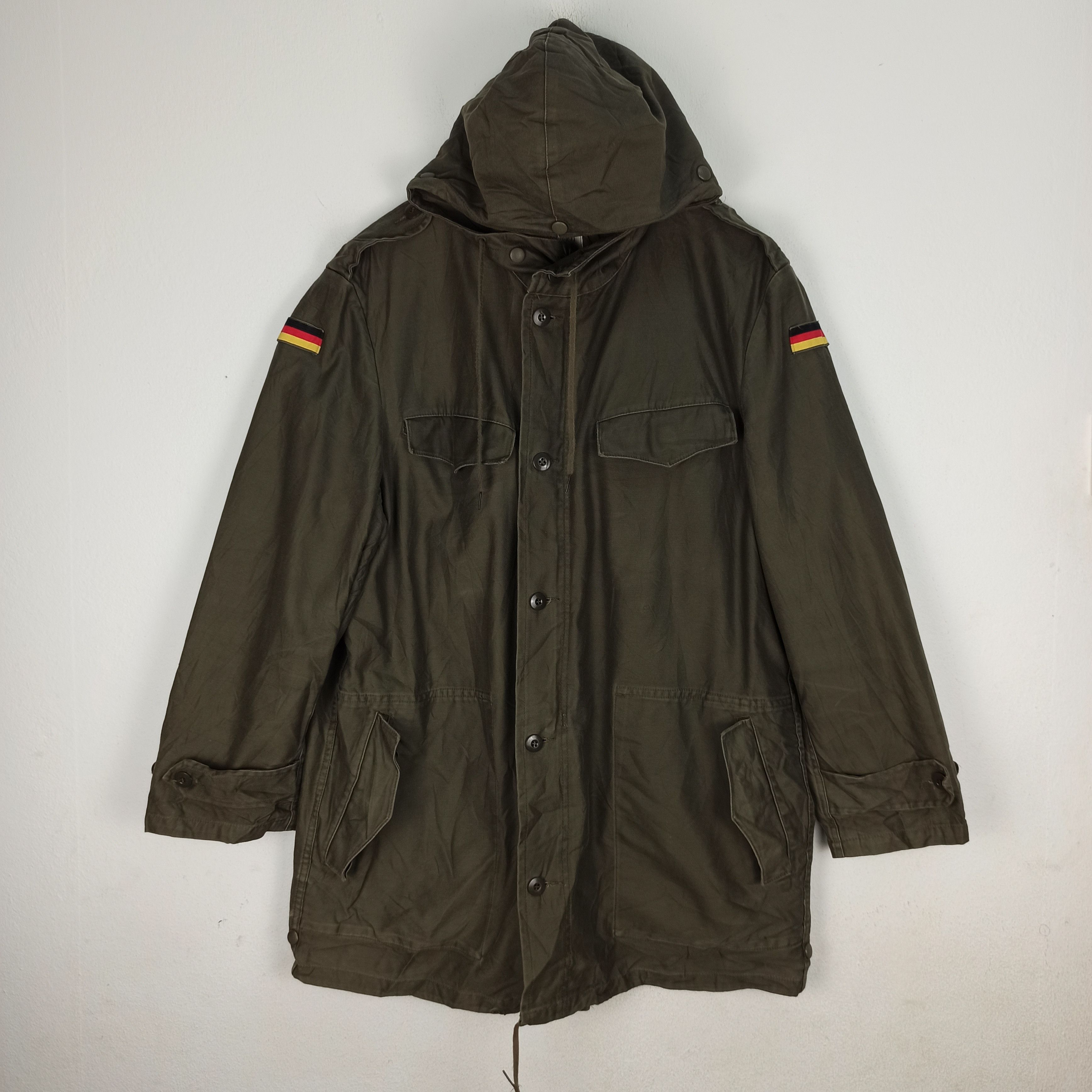 Vintage 🔥Rare🔥 91 Germany Military Army Parka Coat Hoodies Jacket Size US L / EU 52-54 / 3 - 1 Thumbnail