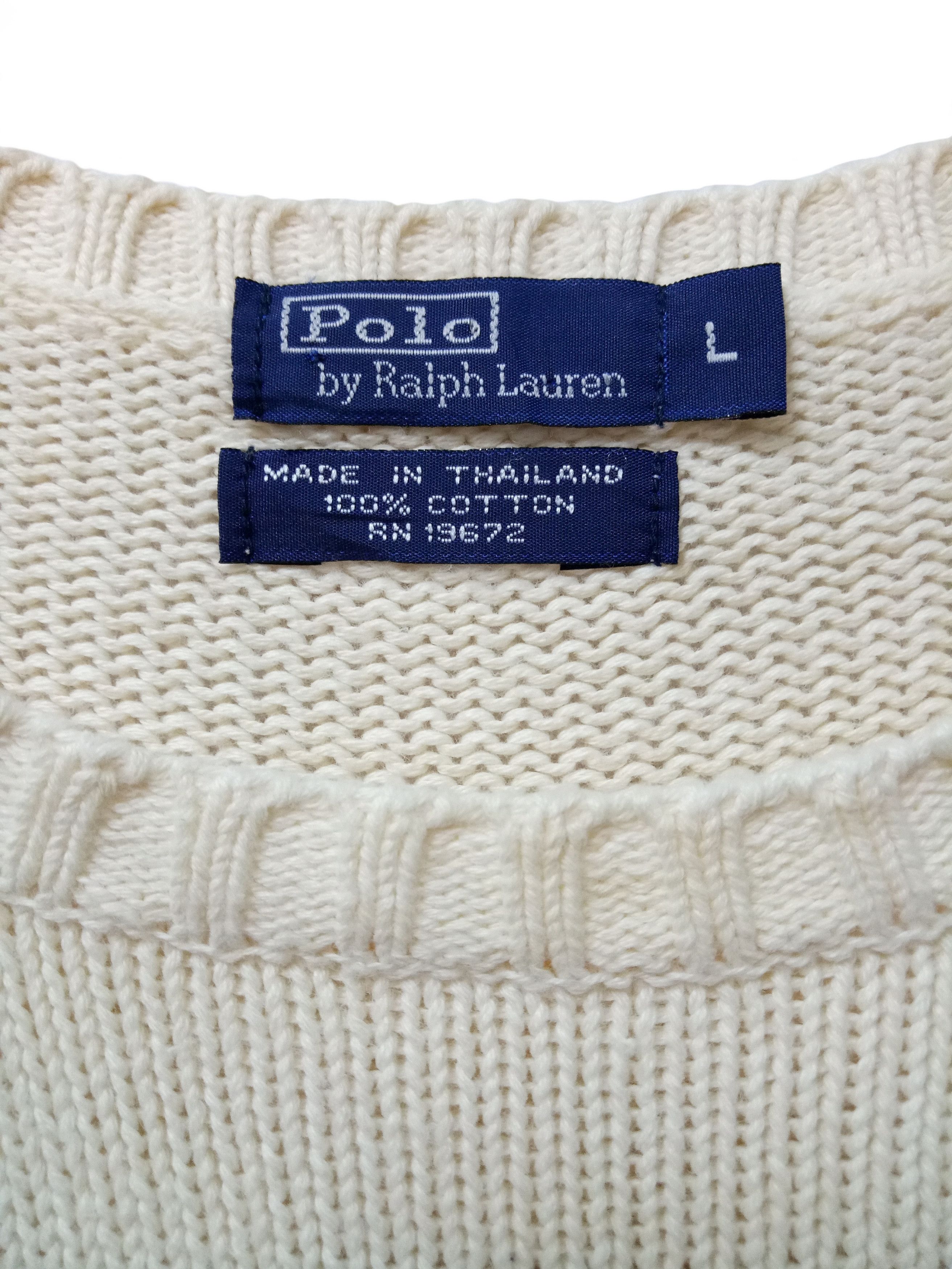 Polo Ralph Lauren POLO RALPH LAUREN Stripes Knitwear Jumper Rare Design Size US L / EU 52-54 / 3 - 3 Thumbnail