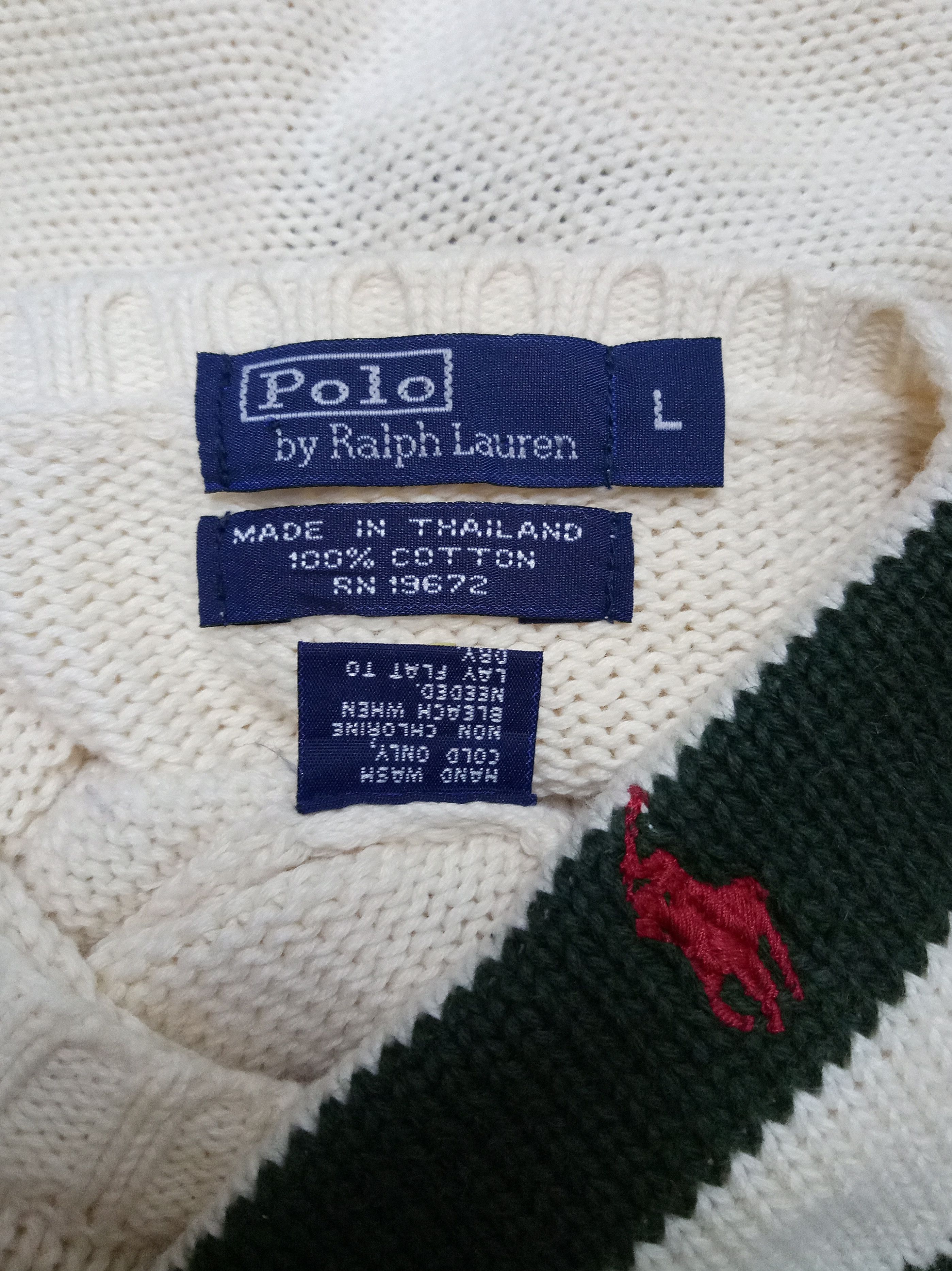 Polo Ralph Lauren POLO RALPH LAUREN Stripes Knitwear Jumper Rare Design Size US L / EU 52-54 / 3 - 5 Thumbnail