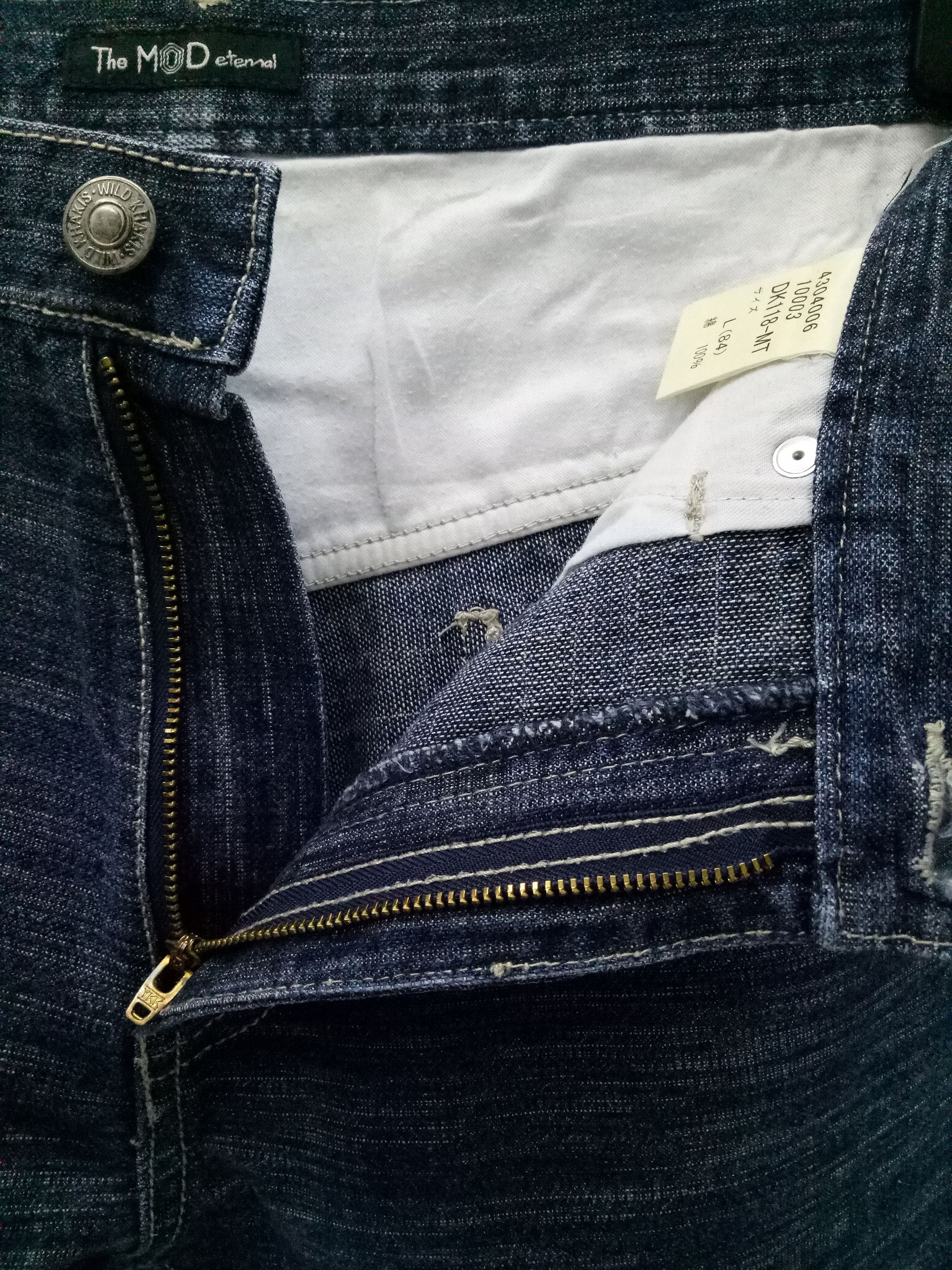 Eternal 🔥🔥🔥The MOD Eternal Denim Jeans Rare Design Size US 33 - 11 Thumbnail