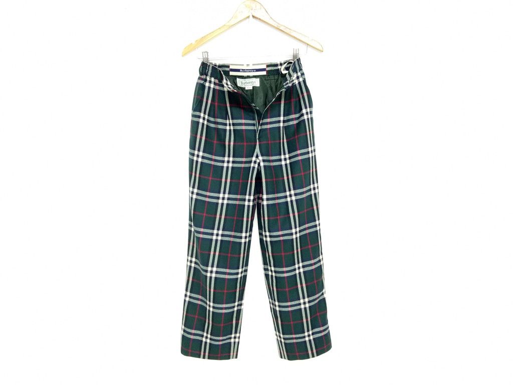 Burberry 💥Vintage Burberry's Wool💥Checker Plaid Pants Mods Style Size US 28 / EU 44 - 14 Thumbnail