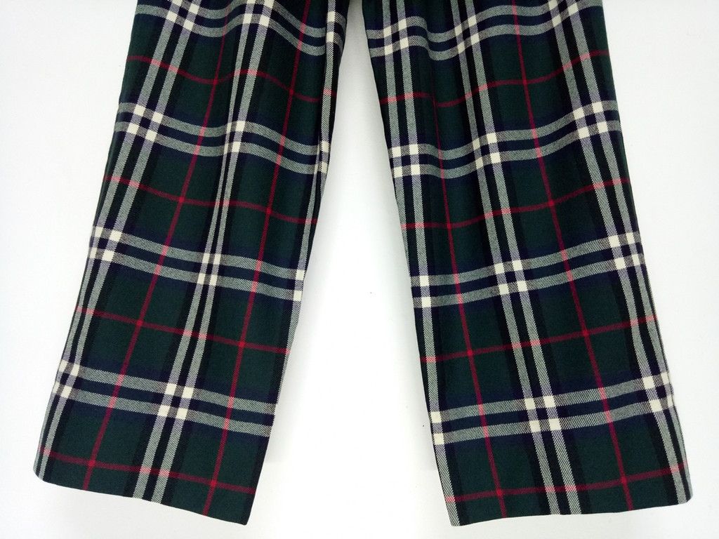 Burberry 💥Vintage Burberry's Wool💥Checker Plaid Pants Mods Style Size US 28 / EU 44 - 13 Thumbnail