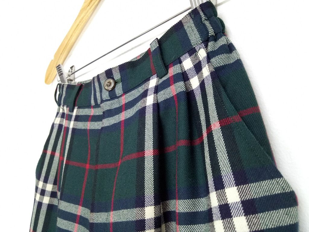 Burberry 💥Vintage Burberry's Wool💥Checker Plaid Pants Mods Style Size US 28 / EU 44 - 4 Thumbnail