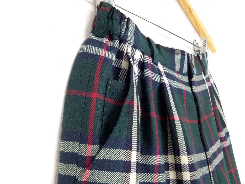Burberry 💥Vintage Burberry's Wool💥Checker Plaid Pants Mods Style Size US 28 / EU 44 - 3 Thumbnail