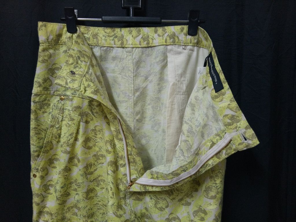 Issey Miyake 🔥🔥🔥Mercibeaucoup Floral Motif Drop Crotch Pants RARE Size US 32 / EU 48 - 3 Thumbnail