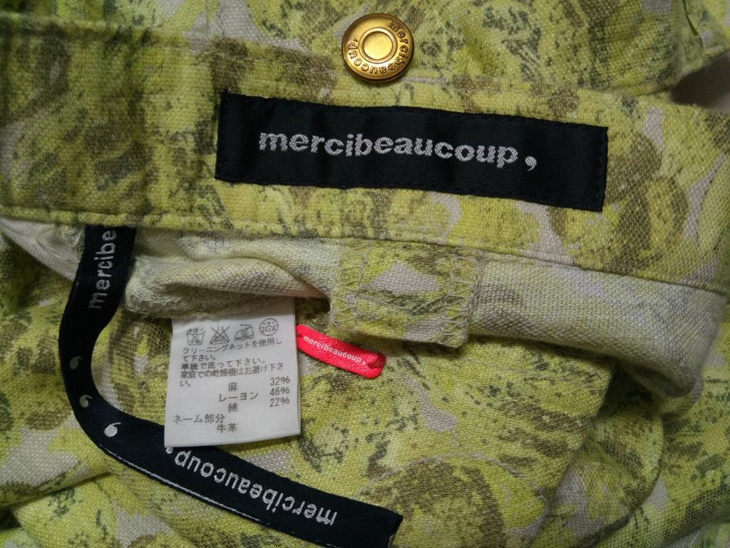 Issey Miyake 🔥🔥🔥Mercibeaucoup Floral Motif Drop Crotch Pants RARE Size US 32 / EU 48 - 16 Thumbnail