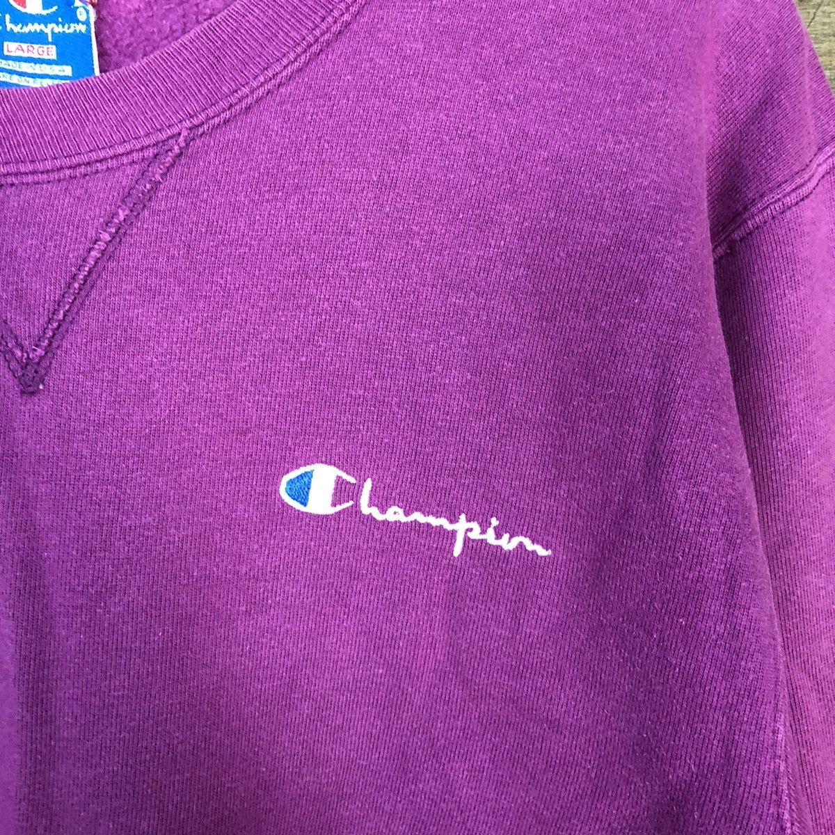 Champion Champion vintage faded Purple Sweathshirt #062B Size US L / EU 52-54 / 3 - 7 Thumbnail