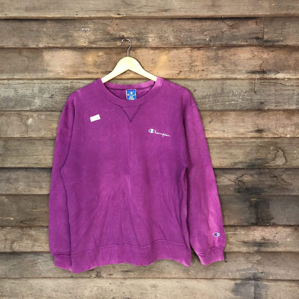 Champion Champion vintage faded Purple Sweathshirt #062B Size US L / EU 52-54 / 3 - 1 Thumbnail