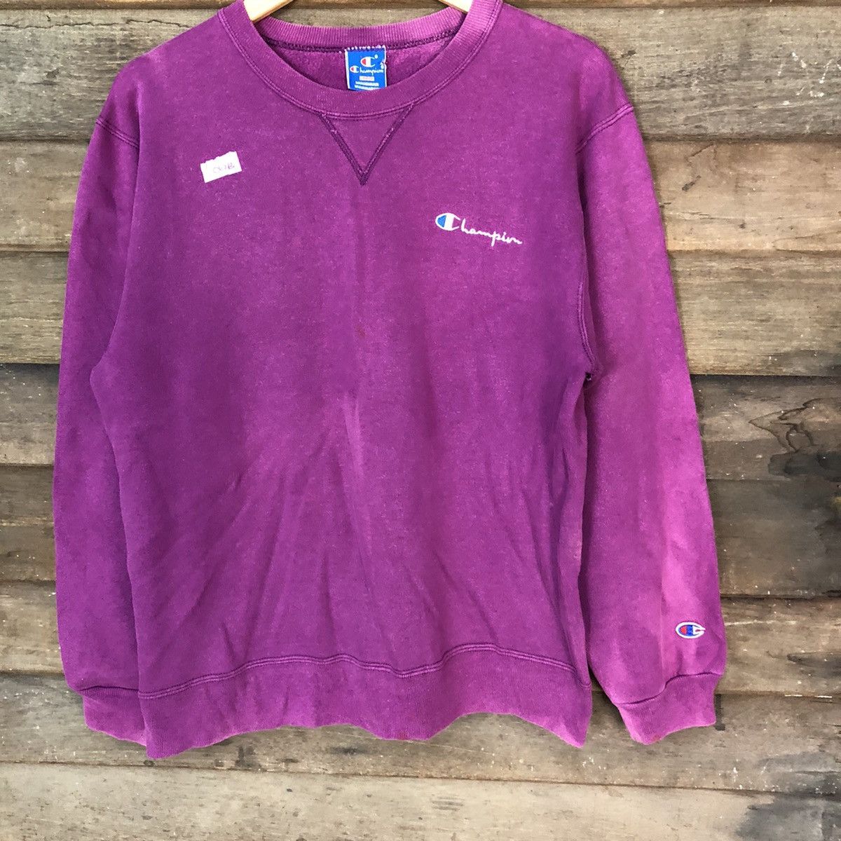 Champion Champion vintage faded Purple Sweathshirt #062B Size US L / EU 52-54 / 3 - 3 Thumbnail