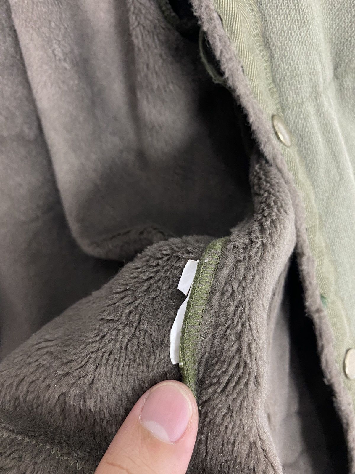 Vintage Vtg Military Czech Olive Pile Lined Cropped Hoodie Jacket Size S / US 4 / IT 40 - 5 Thumbnail