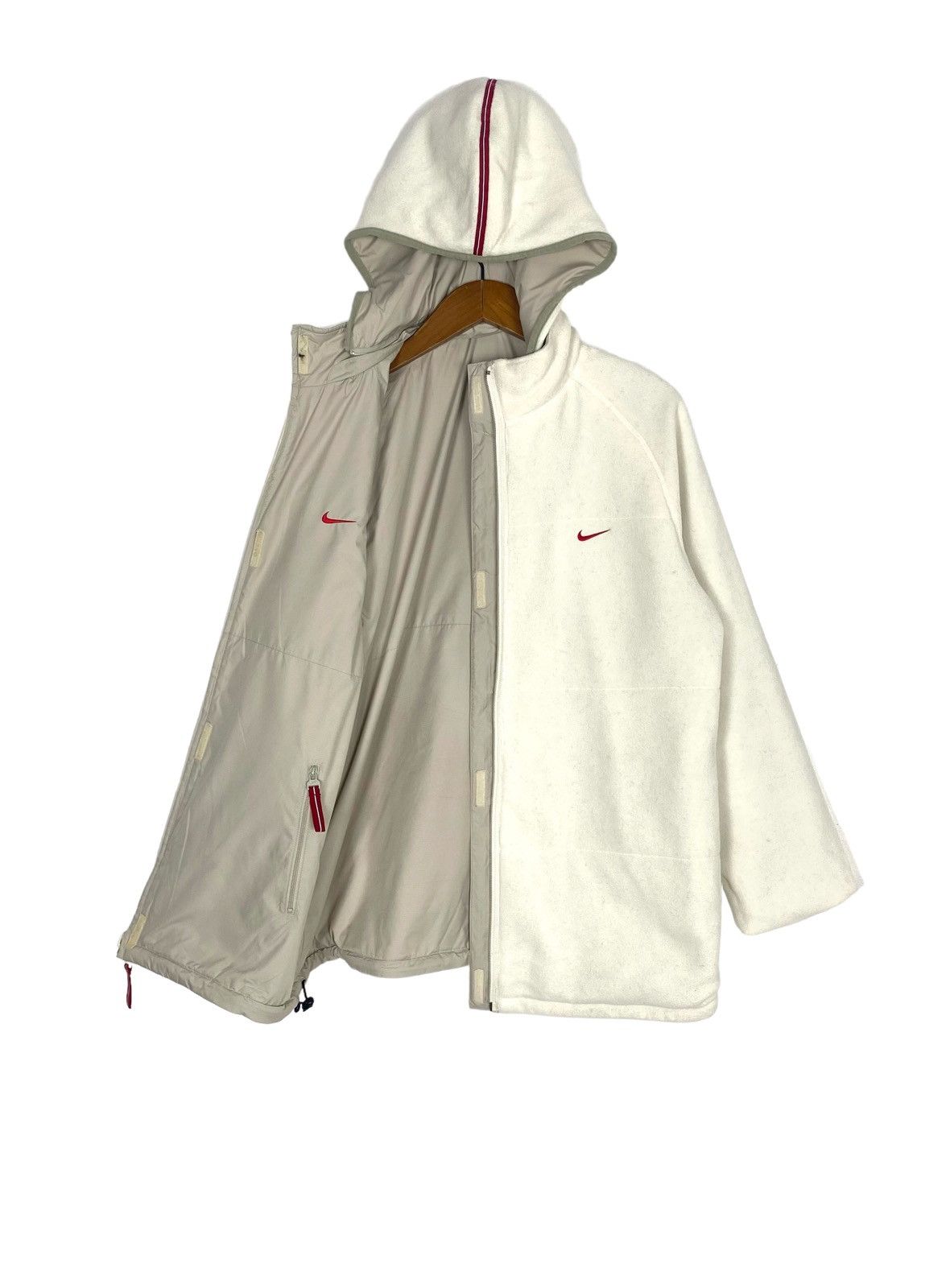 Nike Rare‼️ Nike Hoodie Reversible Small Logo Jacket Size L / US 10 / IT 46 - 4 Thumbnail
