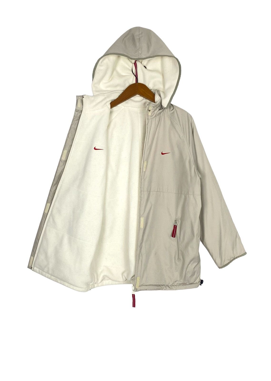 Nike Rare‼️ Nike Hoodie Reversible Small Logo Jacket Size L / US 10 / IT 46 - 1 Thumbnail