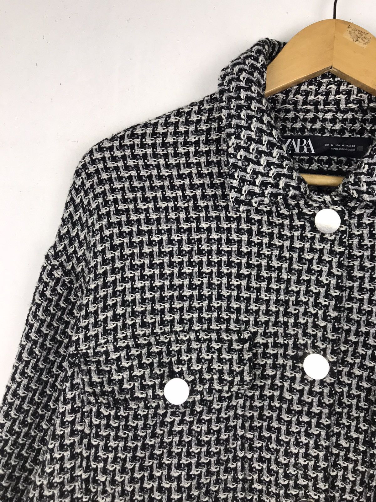 Zara 🔥Rare🔥Vintage Zara Knit Full Button Jacket Size M / US 6-8 / IT 42-44 - 6 Thumbnail