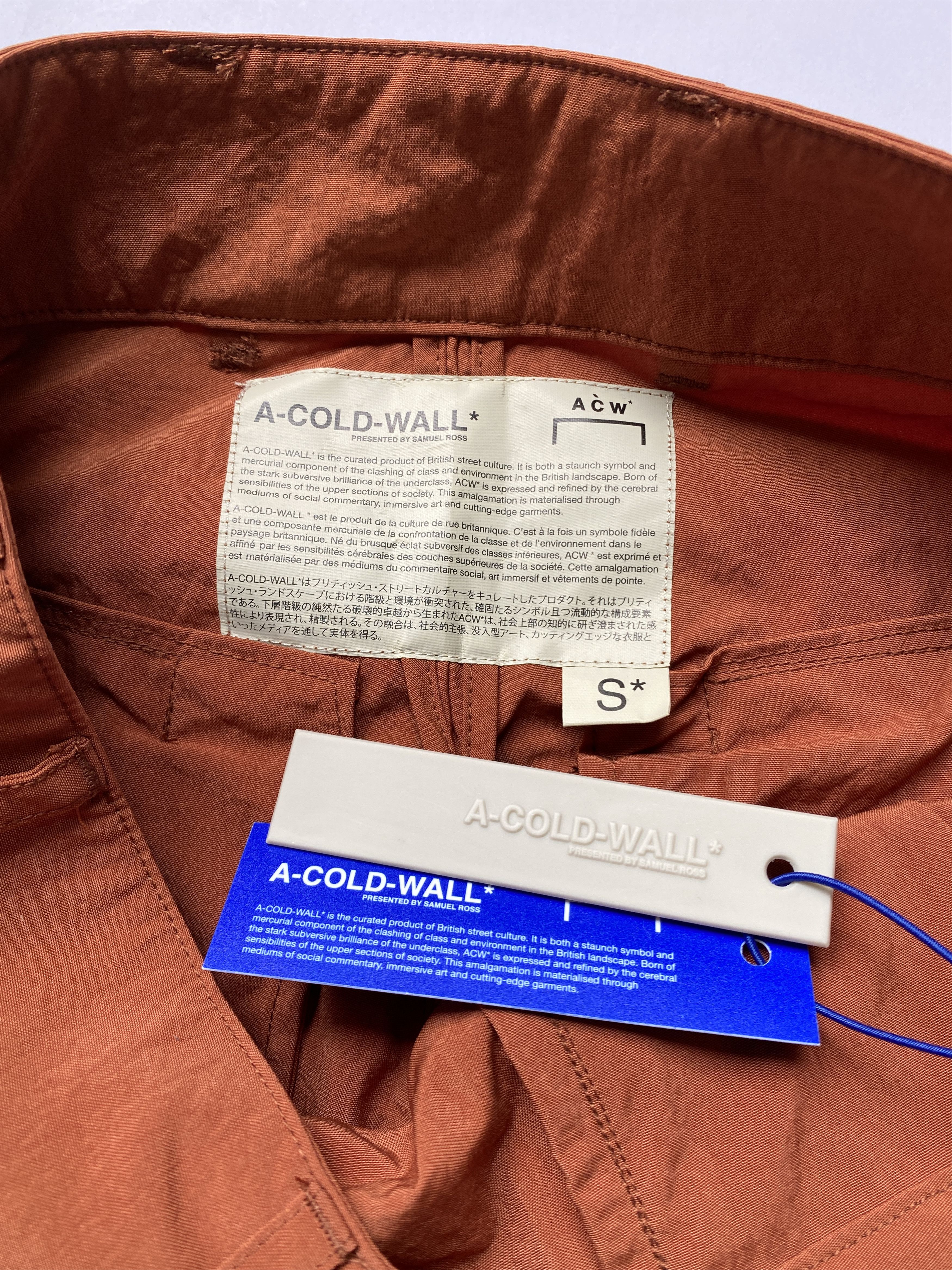 A-COLD-WALL* ⚡️QUICK SALE⚡️A Cold Wall Coppery Brown Pants Trousers Size US 30 / EU 46 - 6 Thumbnail