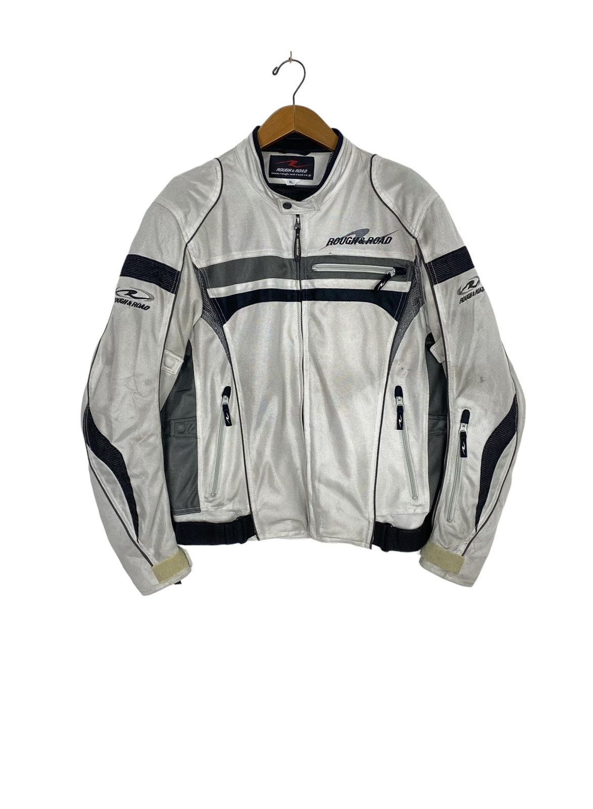 Japanese Brand Rare‼️ Rough & Road Biker Riding Jacket Spellout Size US M / EU 48-50 / 2 - 2 Thumbnail