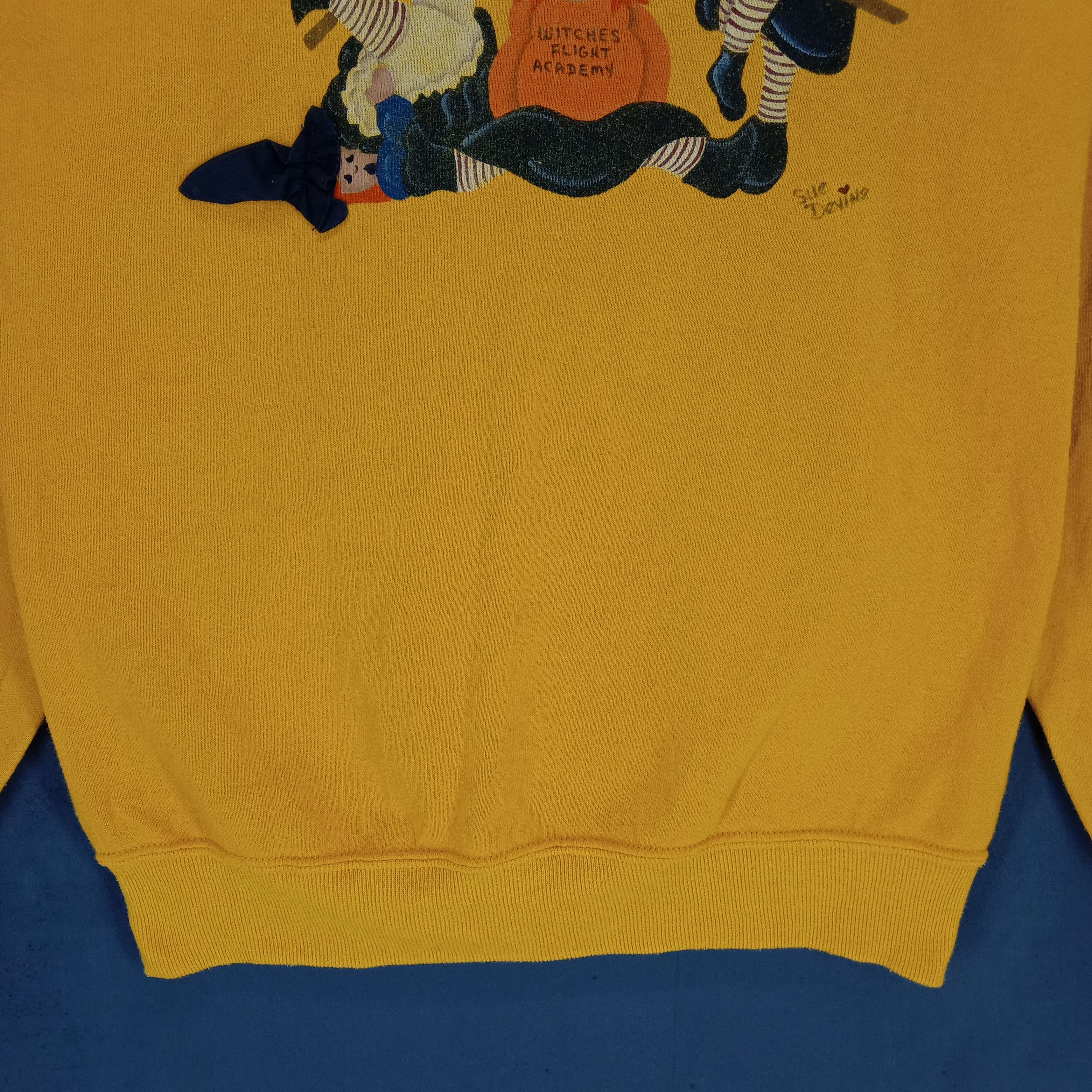 Jerzees Vintage Witches Flight Academy Big Logo Sweatshirt #1561-63 Size S / US 4 / IT 40 - 4 Thumbnail