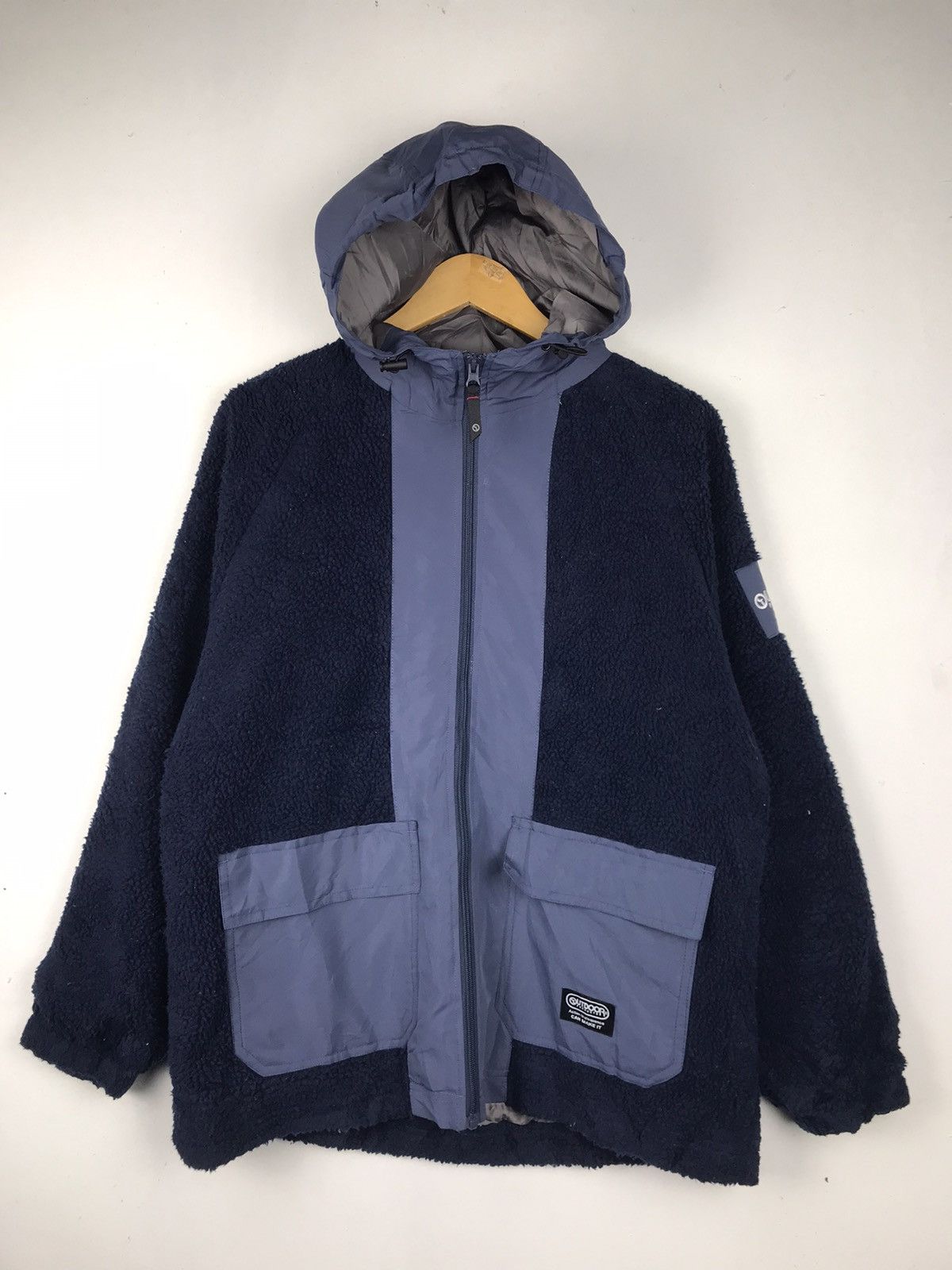 Japanese Brand × Vintage 🔥Rare🔥Outdoor full Zipper Fleece Jacket Size US XL / EU 56 / 4 - 1 Thumbnail