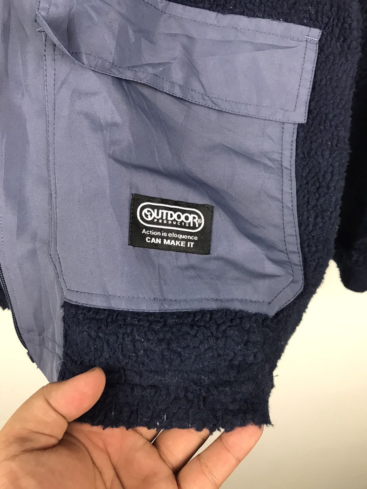 Japanese Brand × Vintage 🔥Rare🔥Outdoor full Zipper Fleece Jacket Size US XL / EU 56 / 4 - 9 Thumbnail