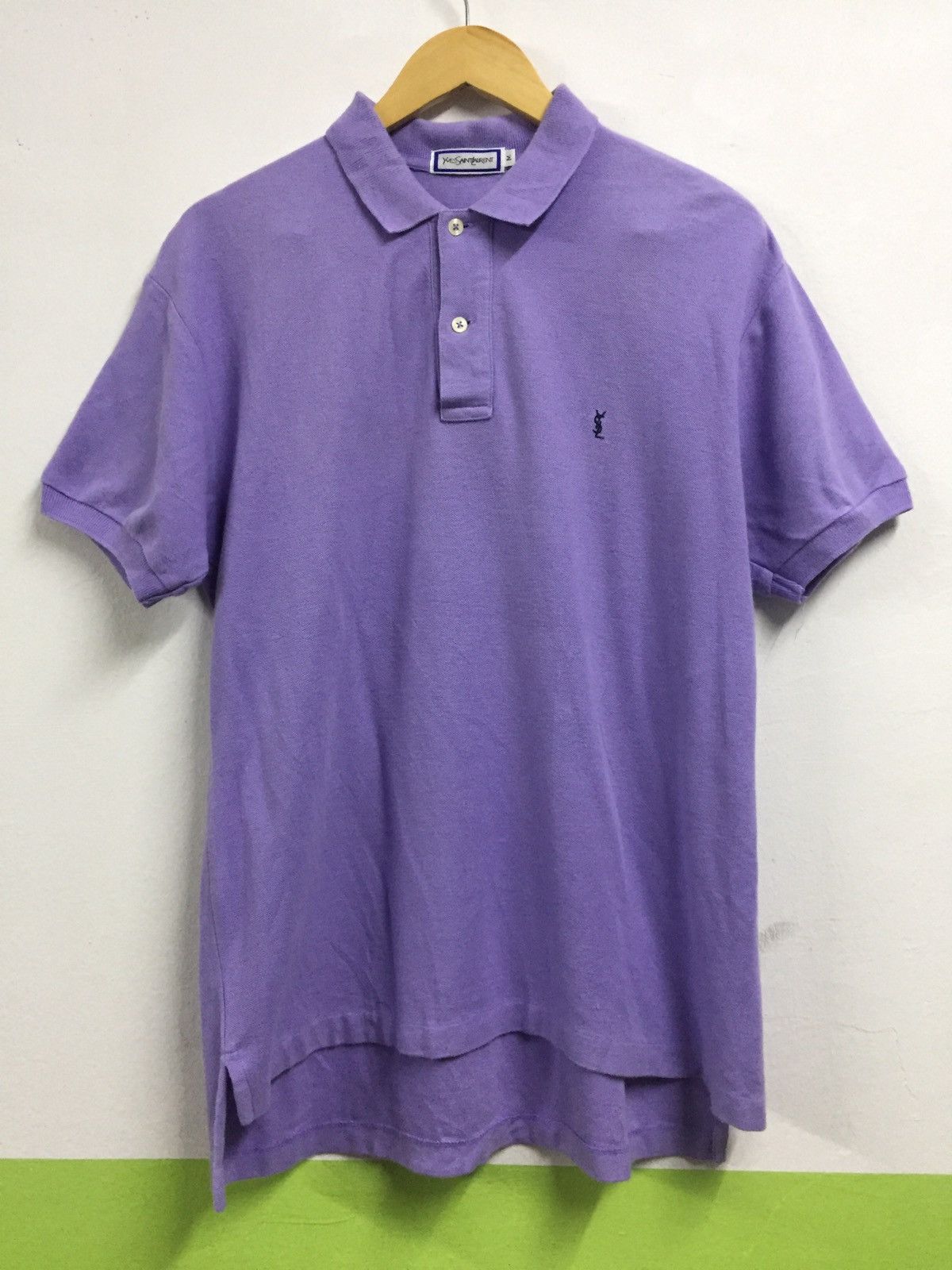 Vintage × Yves Saint Laurent Yves Saint Laurent Polo Tee Vintage Single Stitch Size US L / EU 52-54 / 3 - 1 Thumbnail
