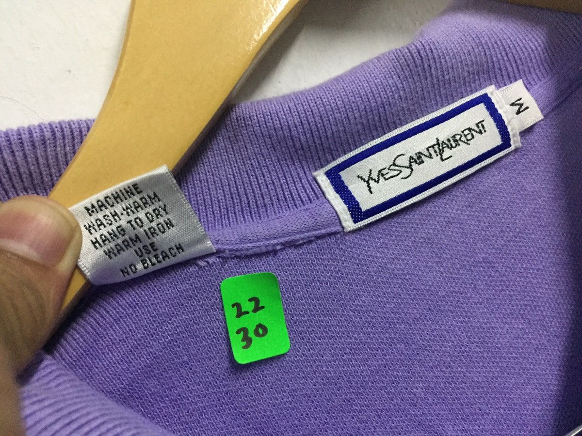 Vintage × Yves Saint Laurent Yves Saint Laurent Polo Tee Vintage Single Stitch Size US L / EU 52-54 / 3 - 2 Thumbnail