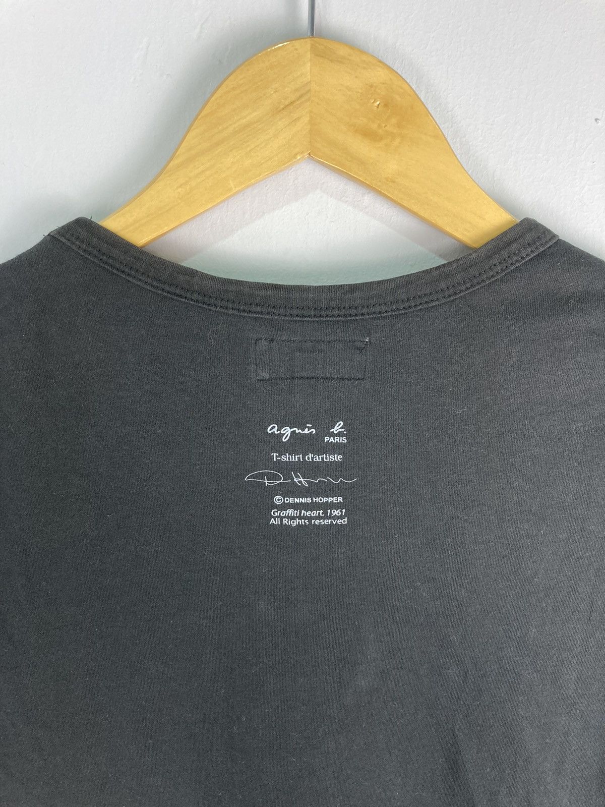 agnes b. Agnes B Paris Tshirt d’artiste D.Hopper Graffiti Heart 1961 Size US S / EU 44-46 / 1 - 3 Thumbnail
