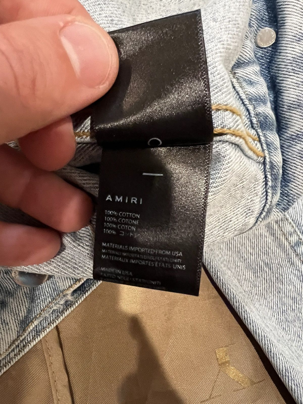 Amiri AMIRI x Playboy distressed-finish denim jacket size M $2800 Size US M / EU 48-50 / 2 - 6 Thumbnail