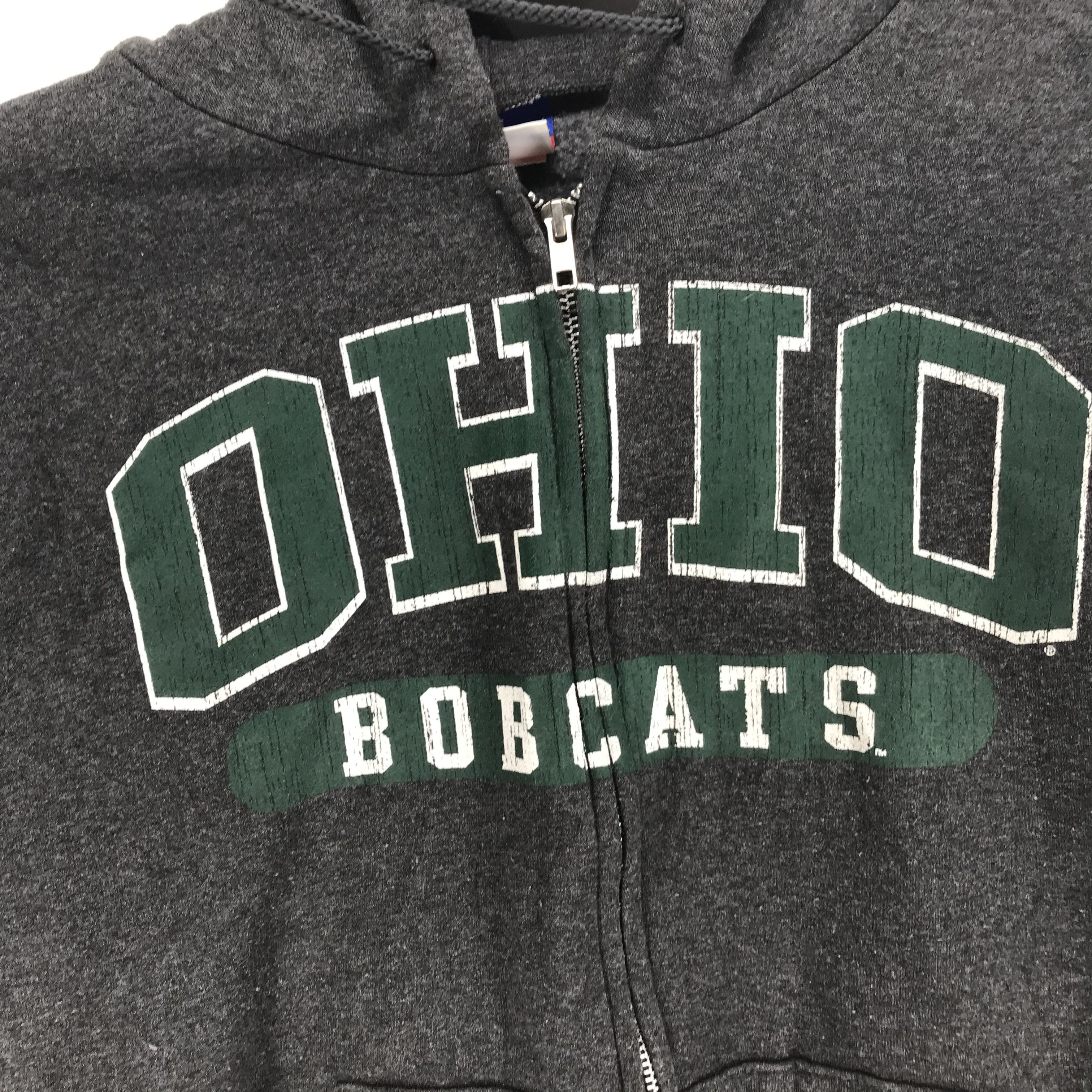 Champion CHAMPION OHIO BOBCATS Big Logo Zipper Hoodie #2426-64 Size US M / EU 48-50 / 2 - 3 Thumbnail