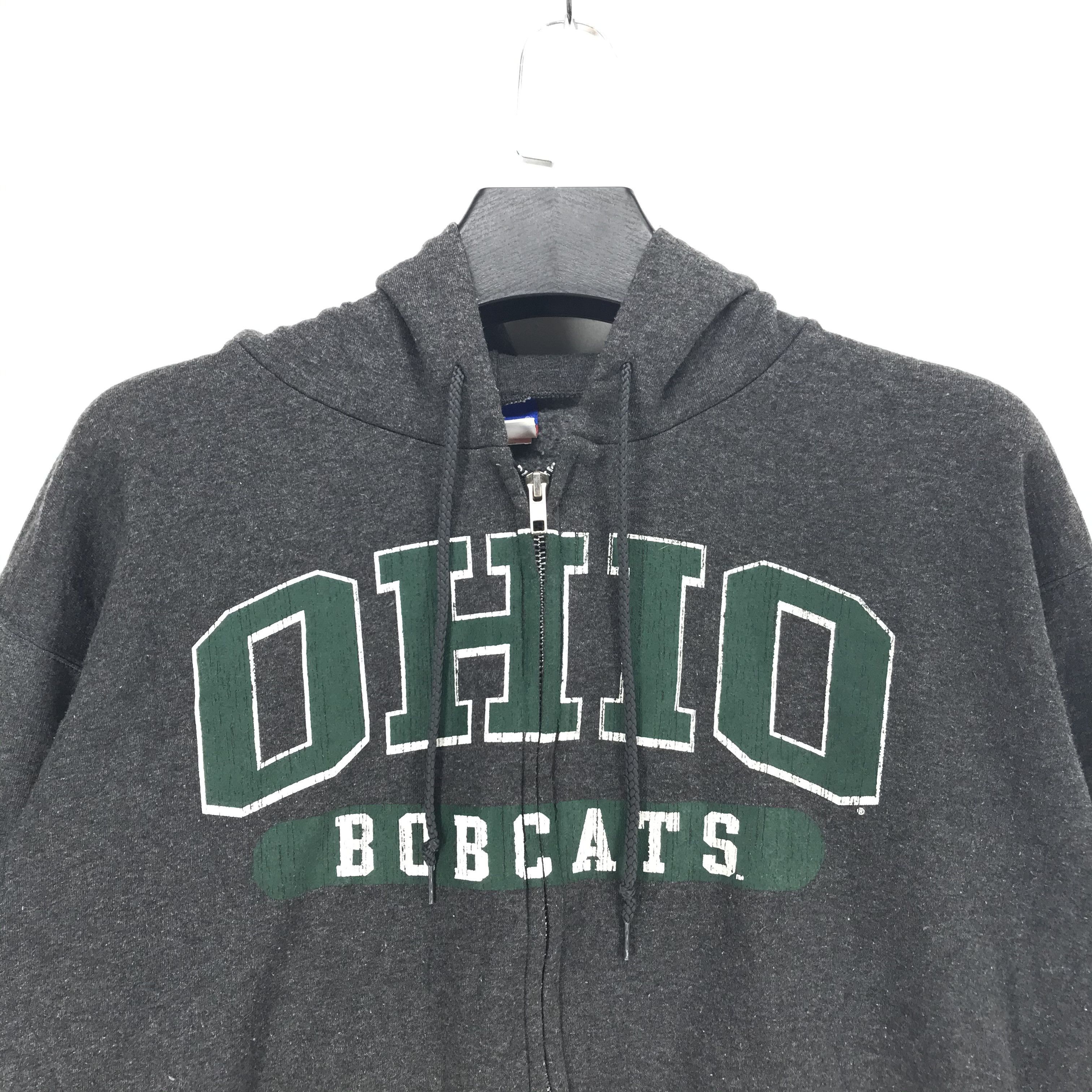 Champion CHAMPION OHIO BOBCATS Big Logo Zipper Hoodie #2426-64 Size US M / EU 48-50 / 2 - 2 Thumbnail