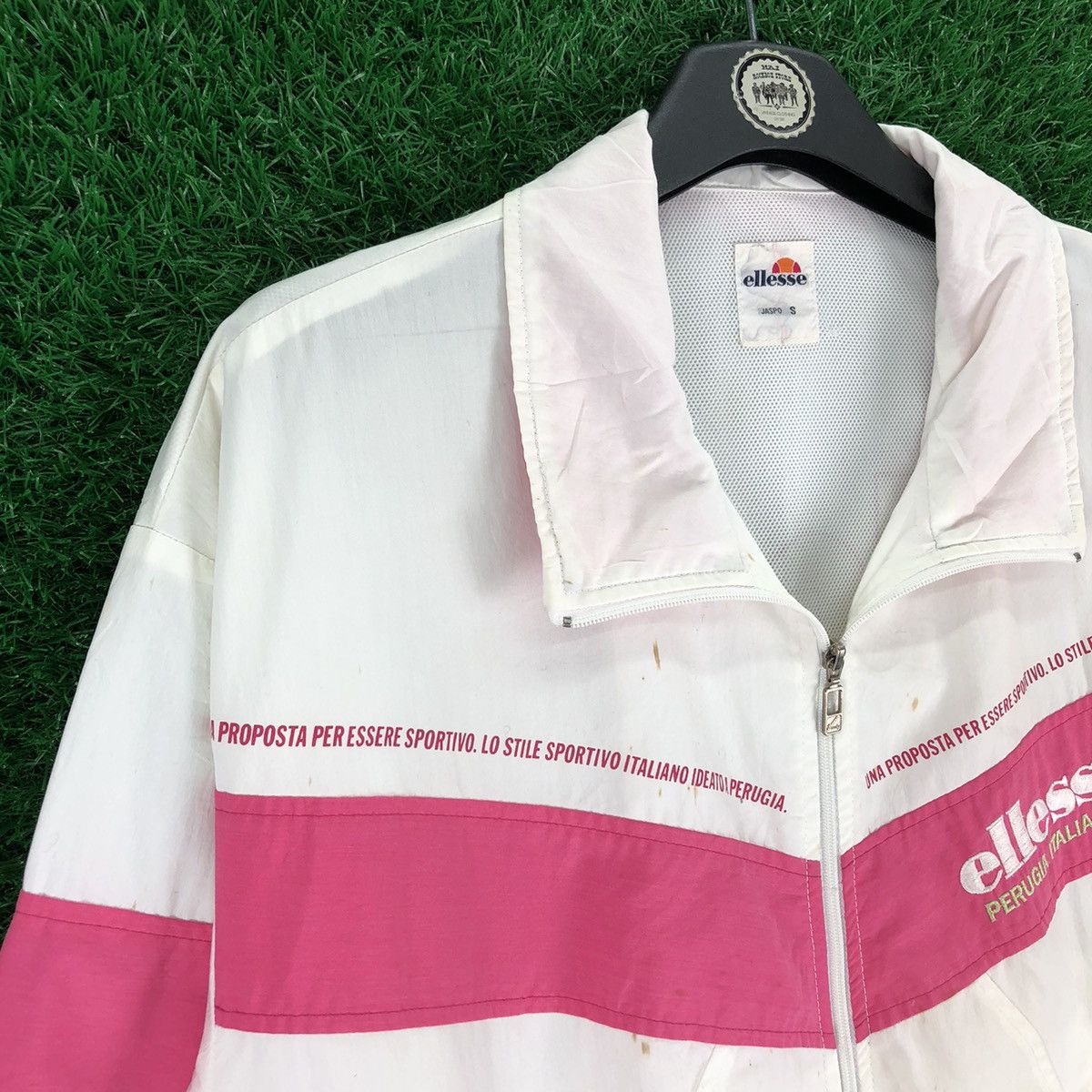 Ellesse Vintage 90's Ellese Perugia Italia 1959 Zipper Jacket Size S / US 4 / IT 40 - 2 Thumbnail