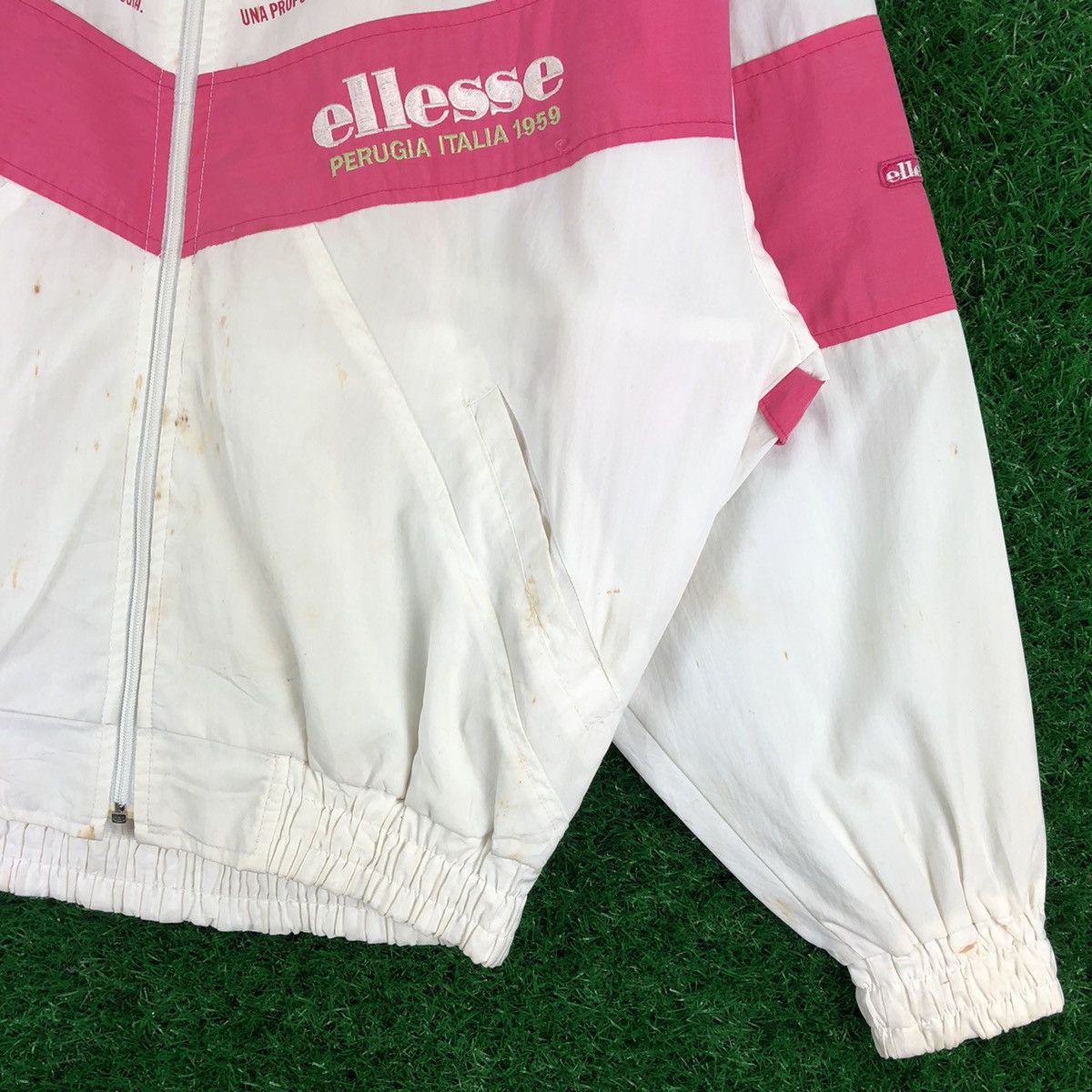 Ellesse Vintage 90's Ellese Perugia Italia 1959 Zipper Jacket Size S / US 4 / IT 40 - 3 Thumbnail