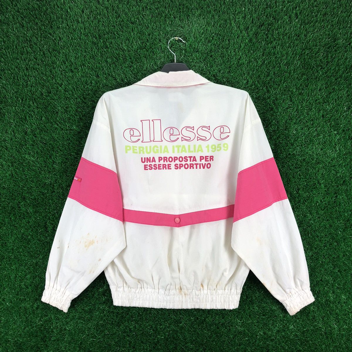Ellesse Vintage 90's Ellese Perugia Italia 1959 Zipper Jacket Size S / US 4 / IT 40 - 4 Thumbnail