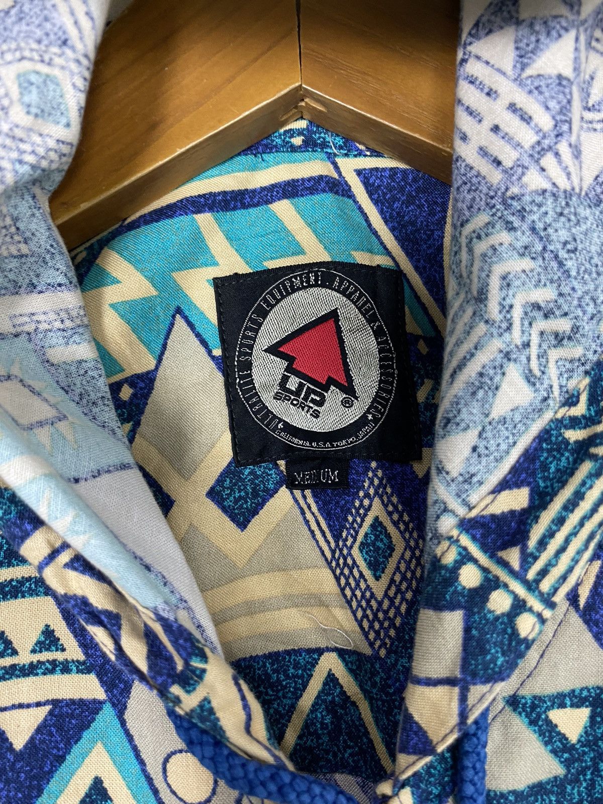 Japanese Brand Rare‼️ Vintage Up Sport Navajo Design Hoodie Jacket Size US M / EU 48-50 / 2 - 4 Thumbnail