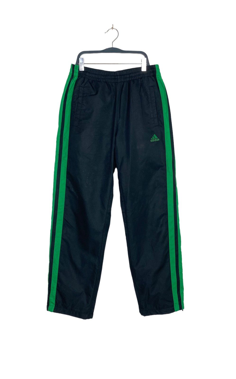 Adidas Rare‼️ Adidas Stripe Green Track Pants Embroidery Small Logo Size US 30 / EU 46 - 3 Thumbnail