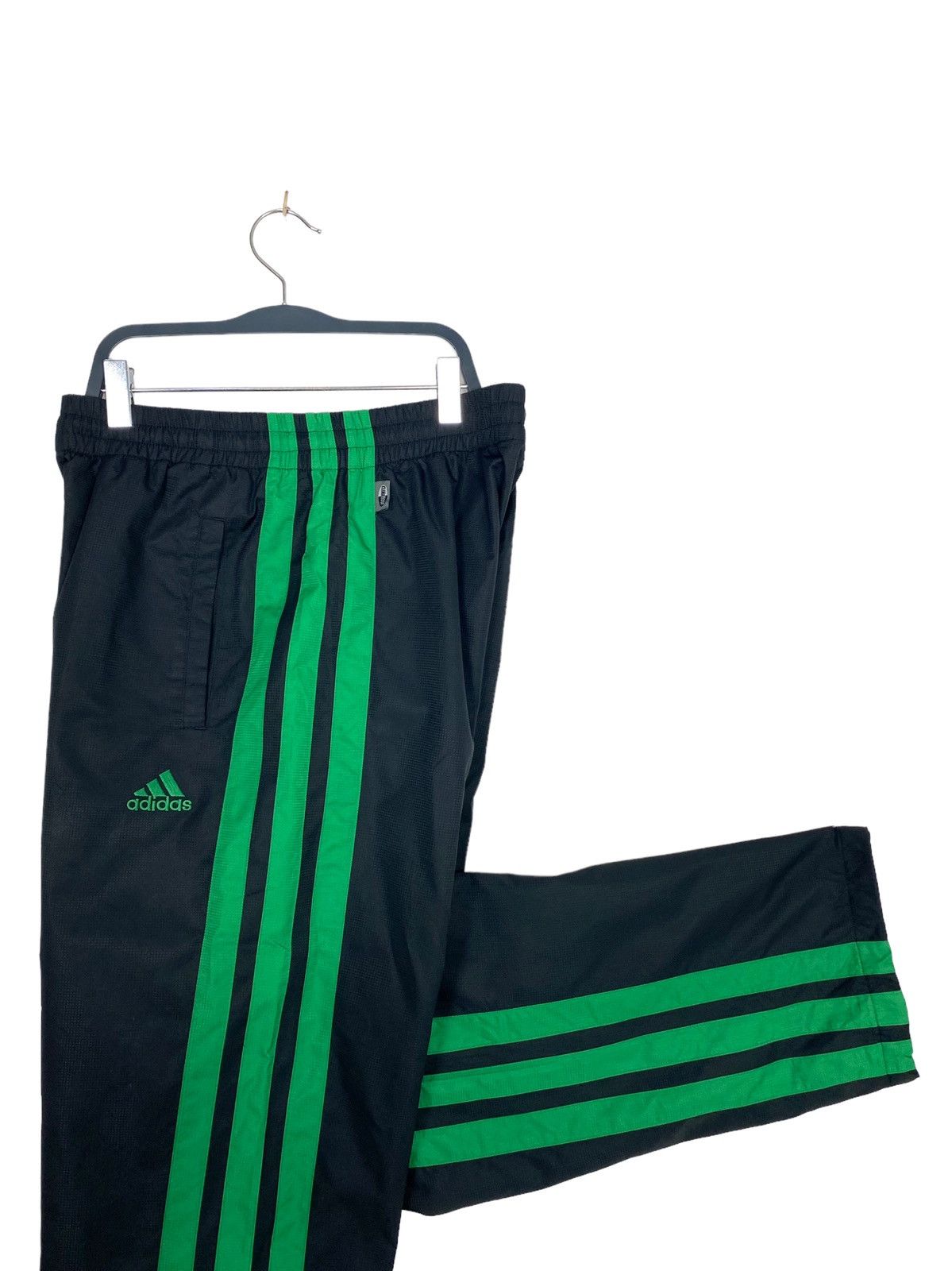 Adidas Rare‼️ Adidas Stripe Green Track Pants Embroidery Small Logo Size US 30 / EU 46 - 2 Thumbnail