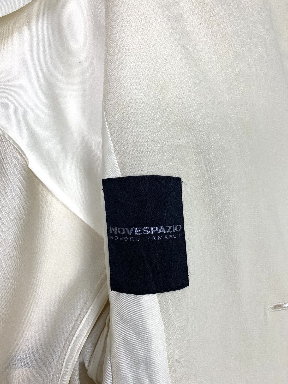 Japanese Brand Rare‼️ Vtg Novespazio Wrap Around Cardigan with Belt Cream Size US M / EU 48-50 / 2 - 5 Thumbnail