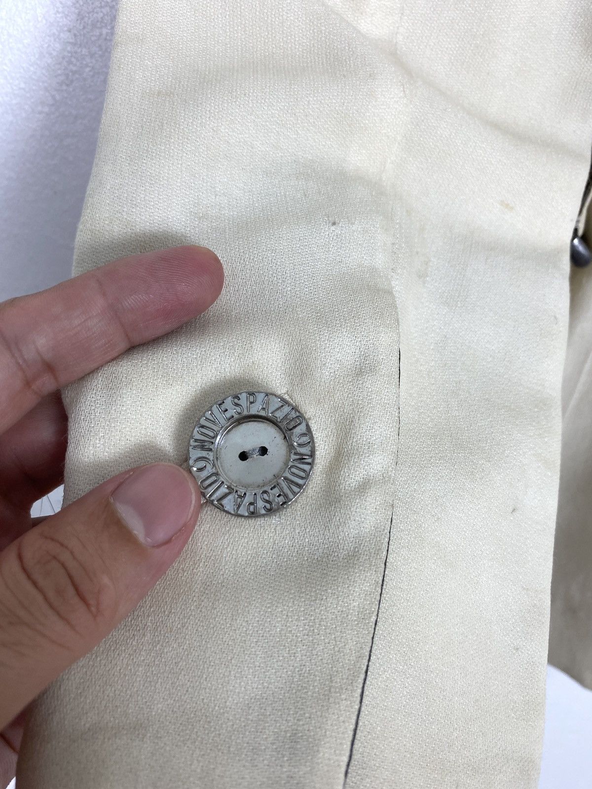 Japanese Brand Rare‼️ Vtg Novespazio Wrap Around Cardigan with Belt Cream Size US M / EU 48-50 / 2 - 8 Thumbnail