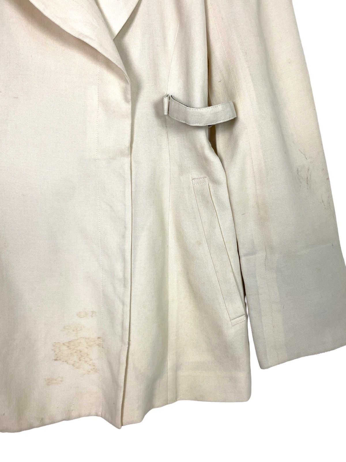 Japanese Brand Rare‼️ Vtg Novespazio Wrap Around Cardigan with Belt Cream Size US M / EU 48-50 / 2 - 9 Thumbnail