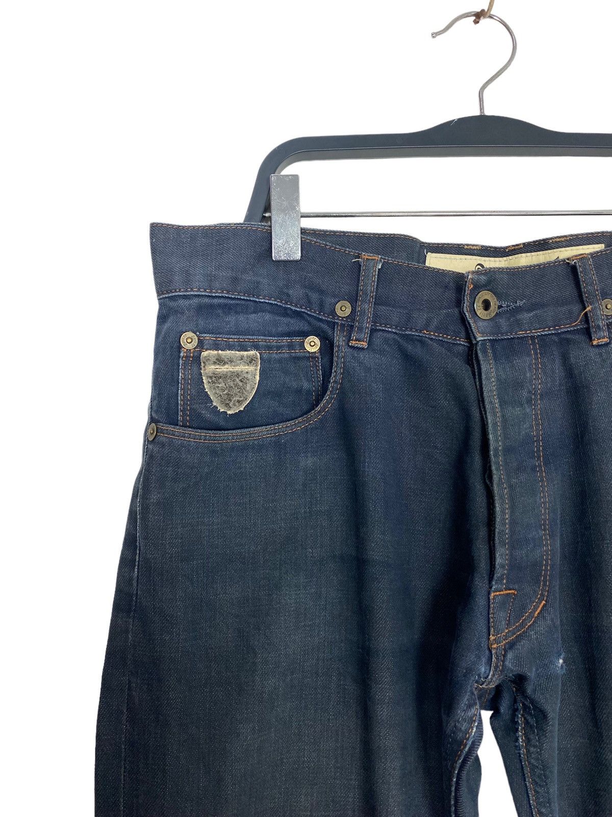 April 77 Rare‼️Vintage DISTRESSED April 77 Denim Jeans Button Fly Size US 32 / EU 48 - 4 Thumbnail