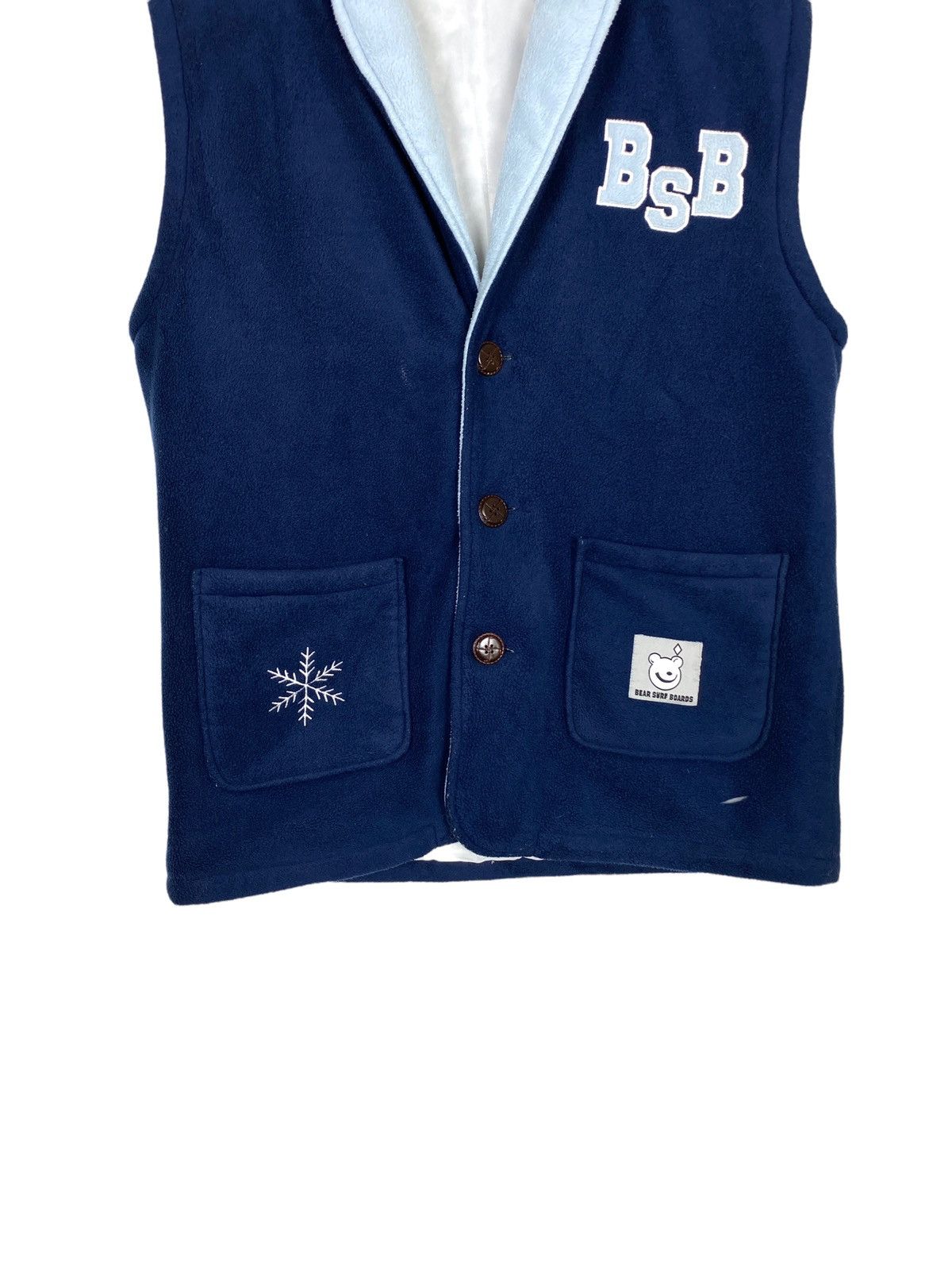 Japanese Brand Rare‼️ Bear Surfboard Vest Fleece Embroidery Big Logo Size US M / EU 48-50 / 2 - 6 Thumbnail