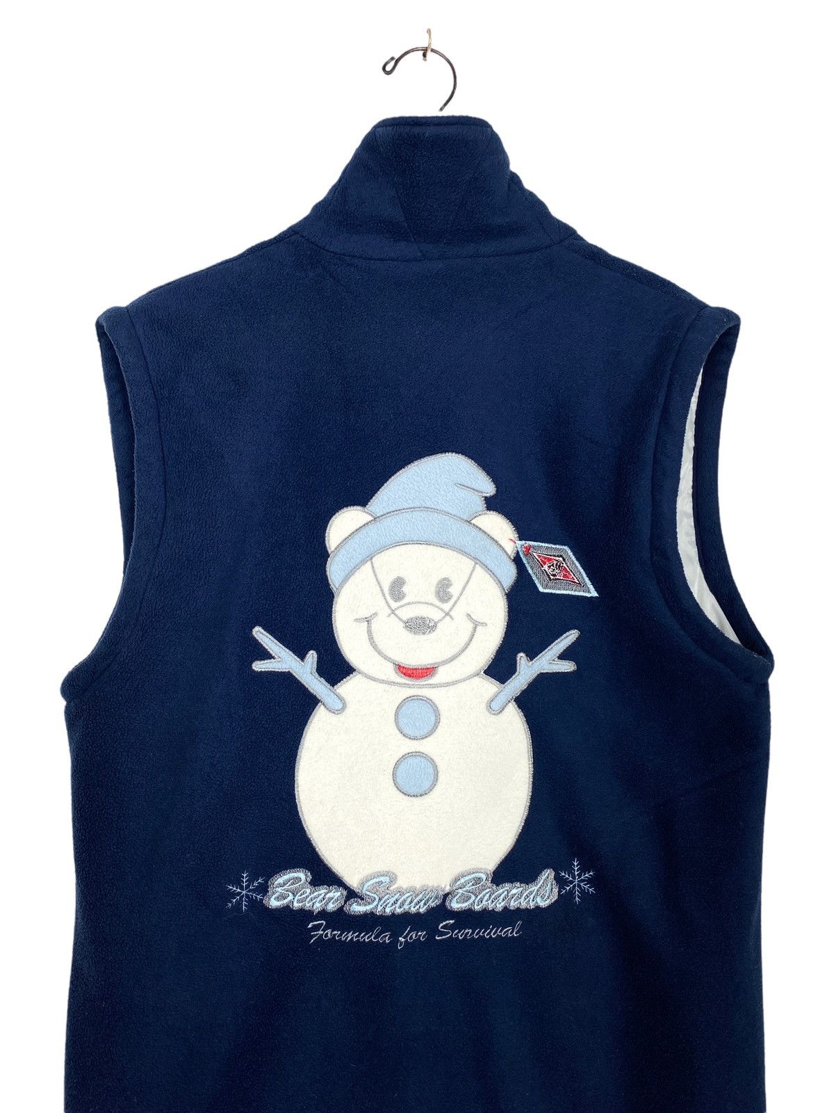 Japanese Brand Rare‼️ Bear Surfboard Vest Fleece Embroidery Big Logo Size US M / EU 48-50 / 2 - 2 Thumbnail