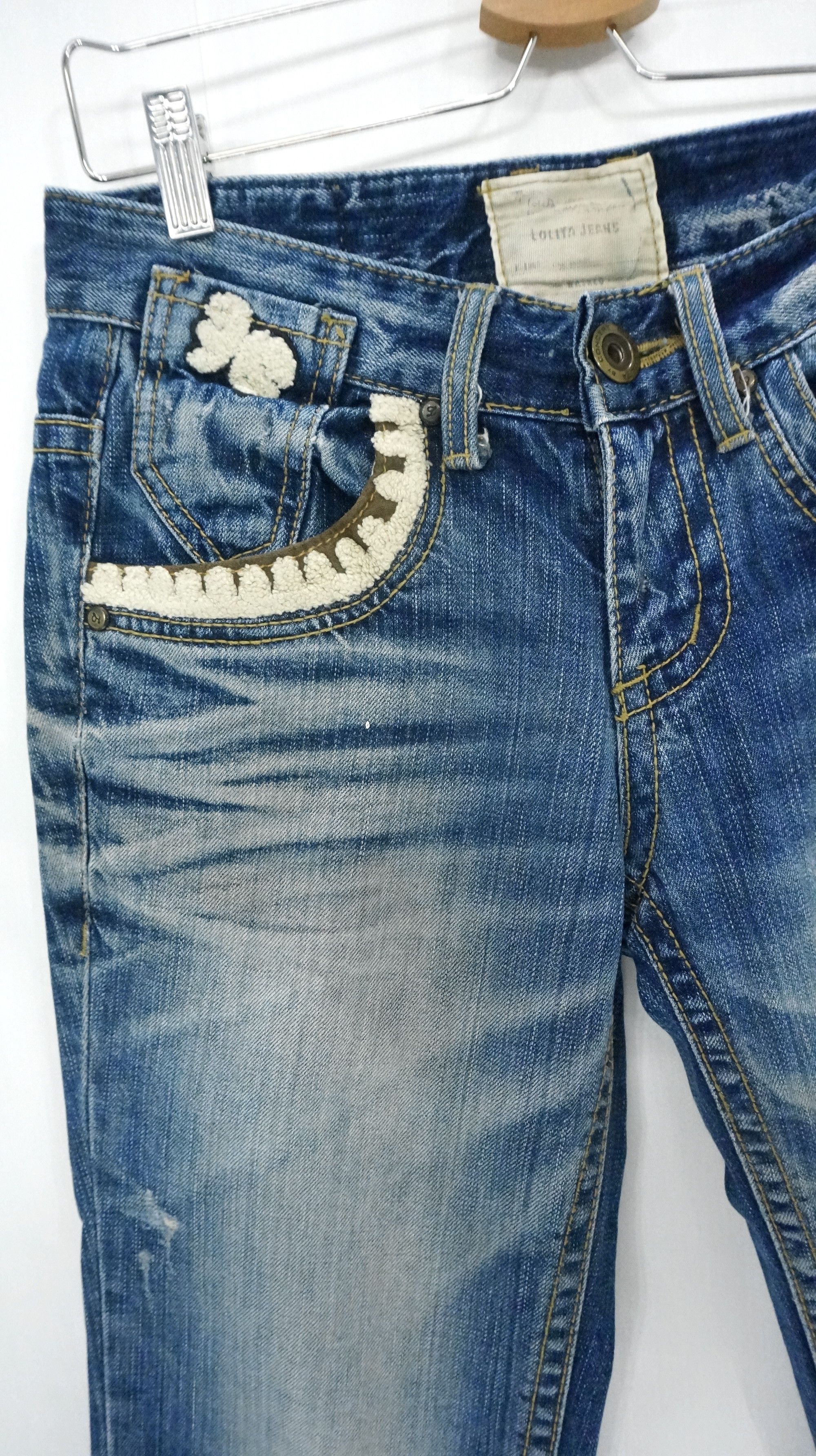 Japanese Brand RARE 🔥 YOSHITOMO NARA LOLITA Vintage Blue Jeans Size US 29 - 7 Thumbnail