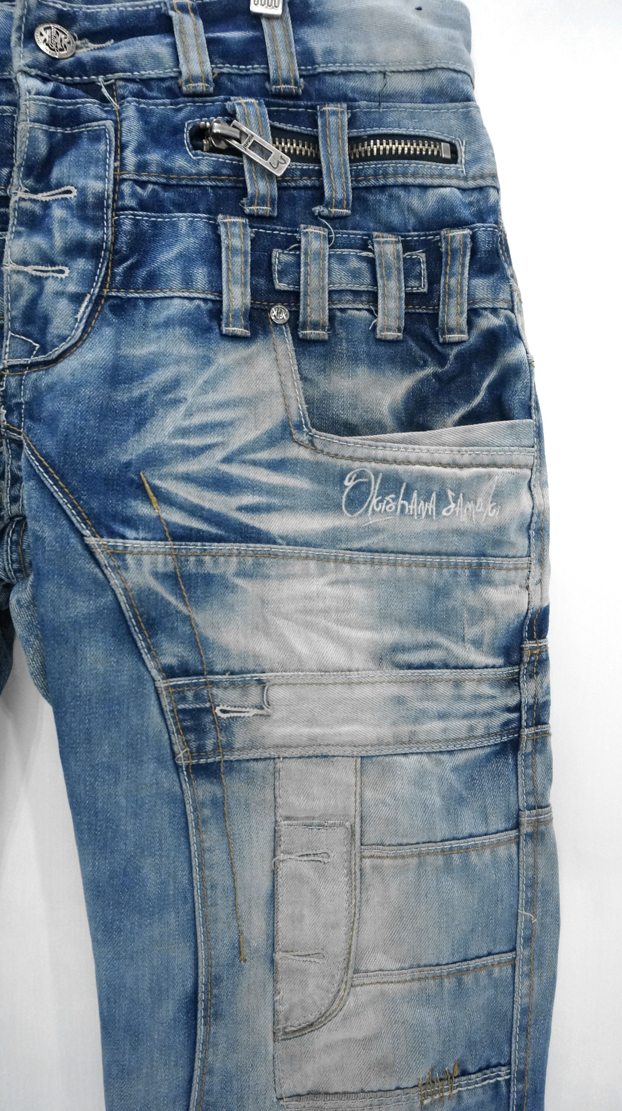 Japanese Brand Vintage 🔥 JAPRAG OKISHANA SAMOKI Button fly Jeans Size US 37 - 6 Thumbnail