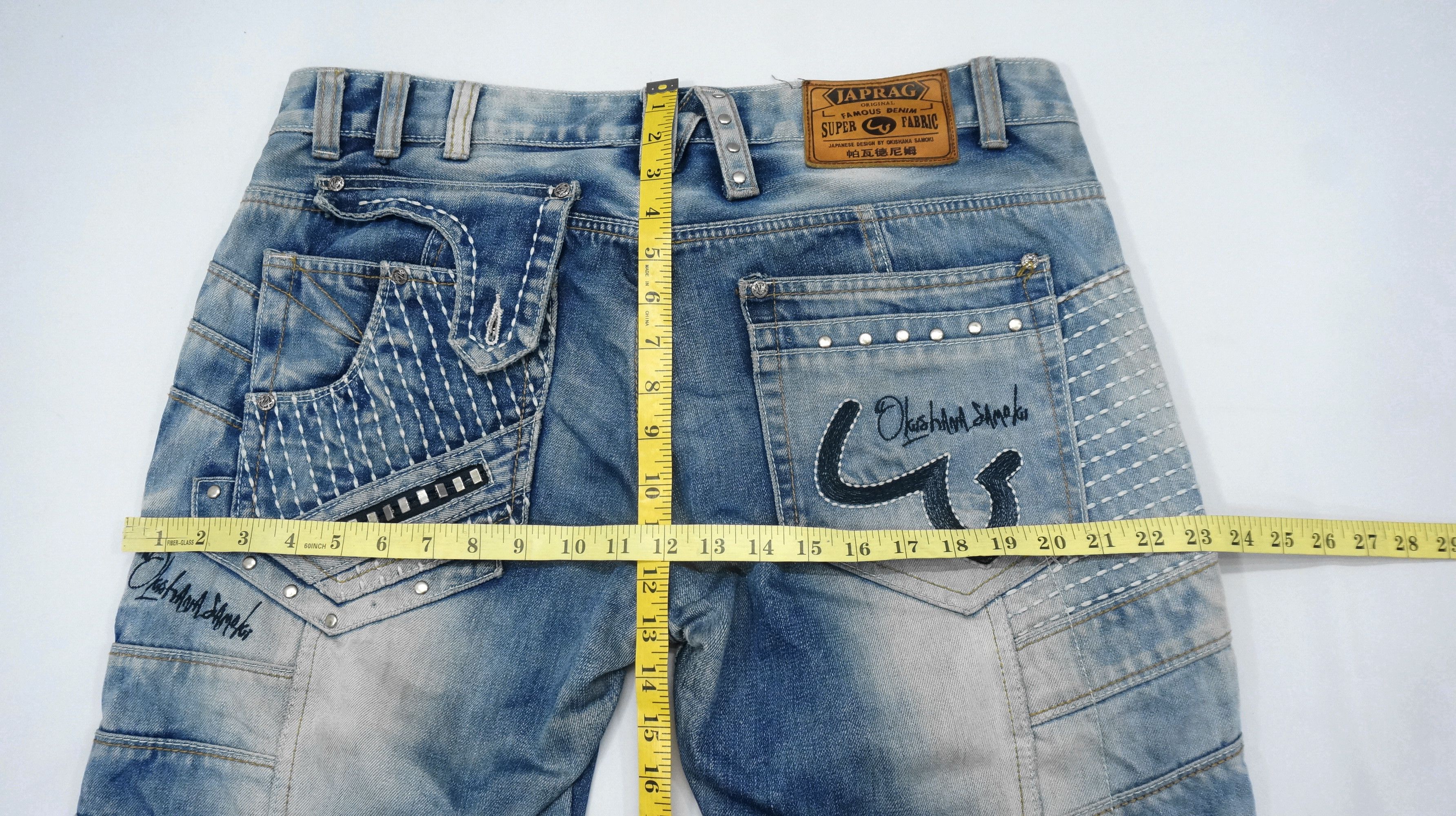 Japanese Brand Vintage 🔥 JAPRAG OKISHANA SAMOKI Button fly Jeans Size US 37 - 19 Thumbnail