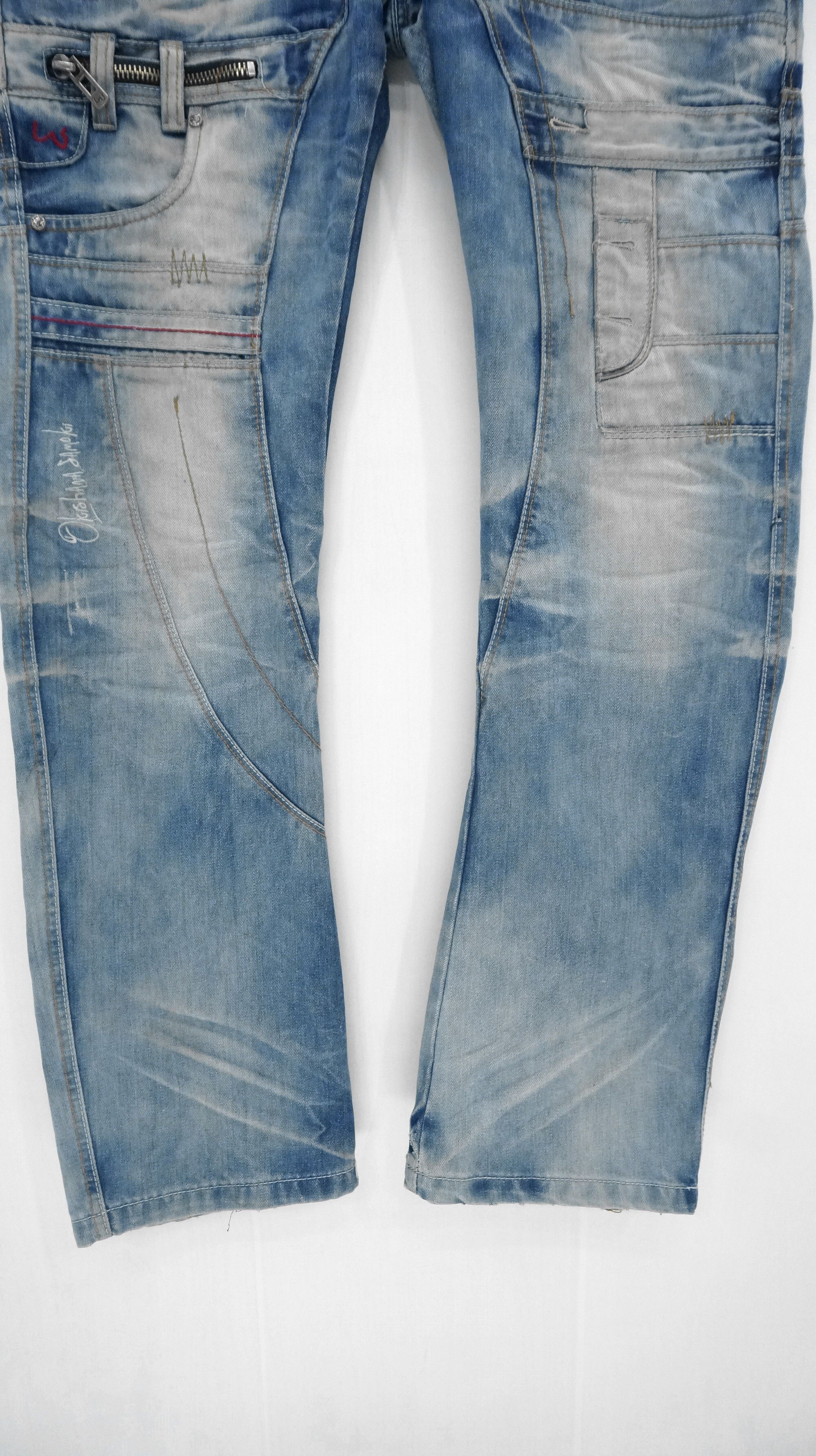 Japanese Brand Vintage 🔥 JAPRAG OKISHANA SAMOKI Button fly Jeans Size US 37 - 7 Thumbnail