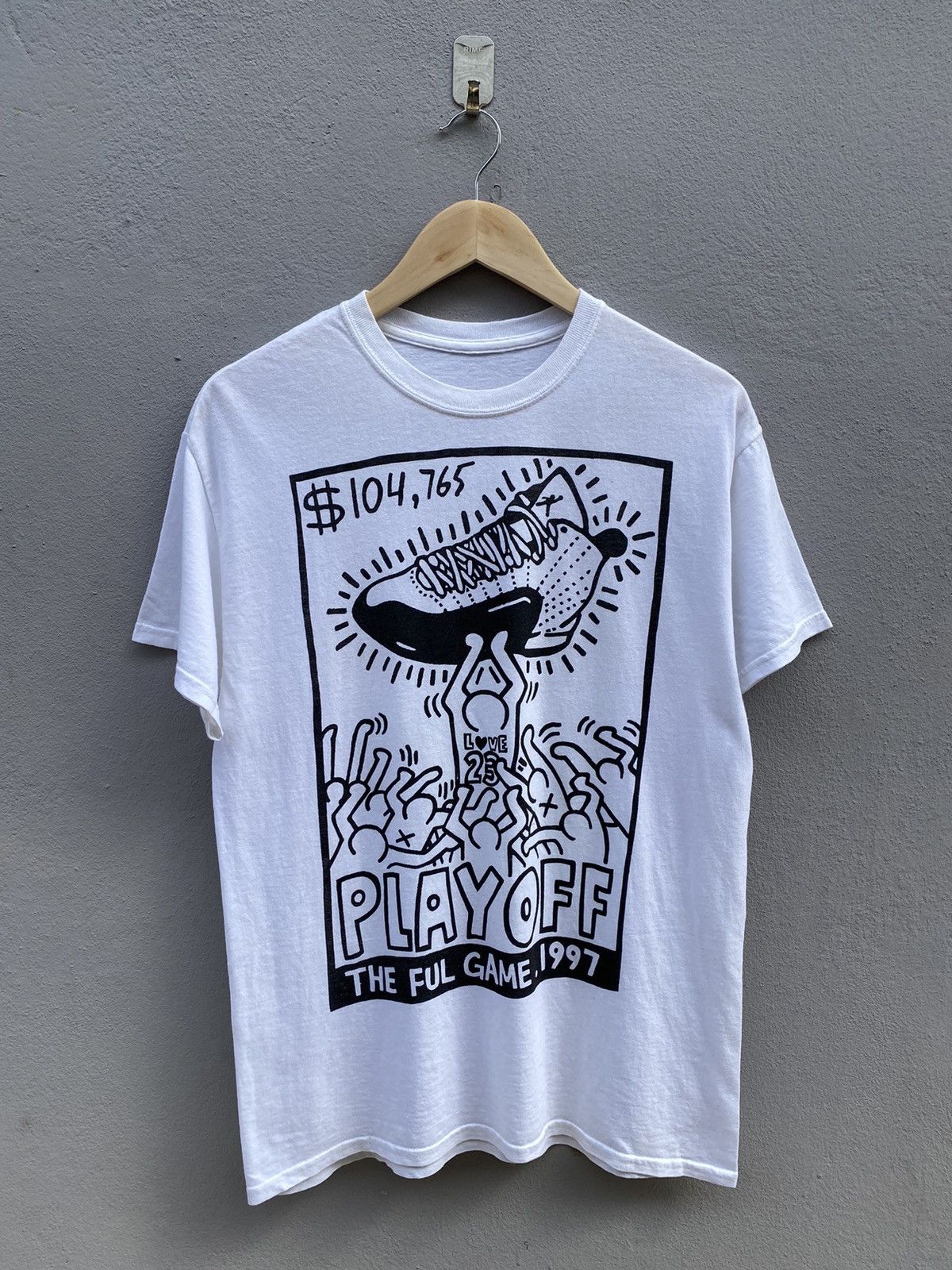 Jordan Brand × Keith Haring × NBA 💥STEAL💥Keith Haring x Air Jordan Shoes The Ful Game 1997 Size US M / EU 48-50 / 2 - 1 Thumbnail
