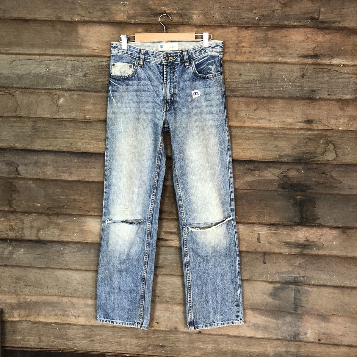 Gap Blue Distressed Denim Pants #5741