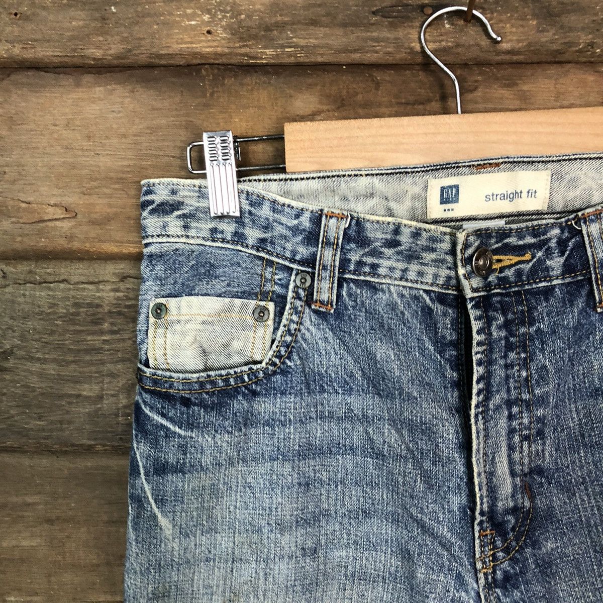 Gap Gap Blue Distressed Denim Pants #5741 Size US 28 / EU 44 - 4 Thumbnail