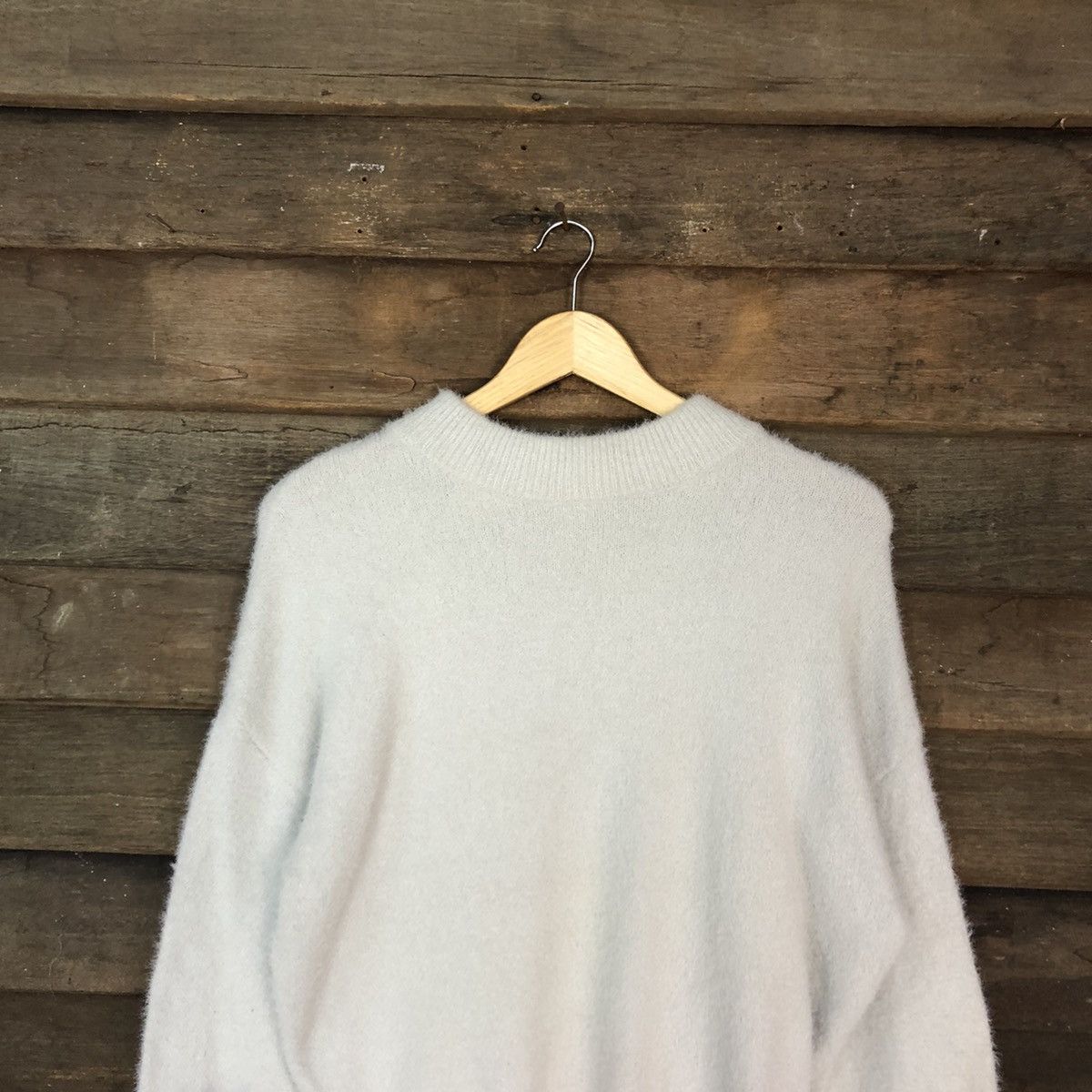 Homespun Knitwear D Be Radiance White dirty Mohair Shag Shaggy Knitwear #c1171 Size M / US 6-8 / IT 42-44 - 9 Thumbnail